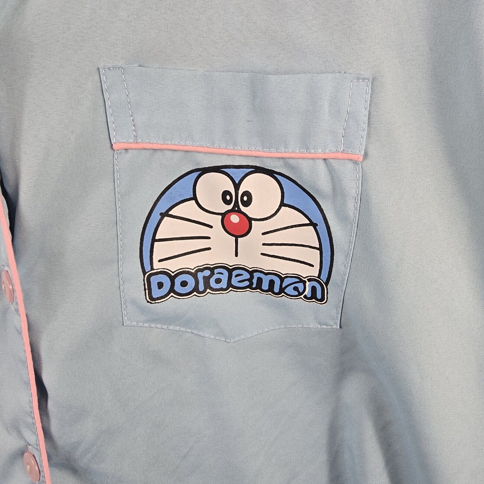Other Doraemon Manga Anime Robotic Cat Shirt Sleep Wear Button Dwn Size ONE SIZE - 6 Thumbnail