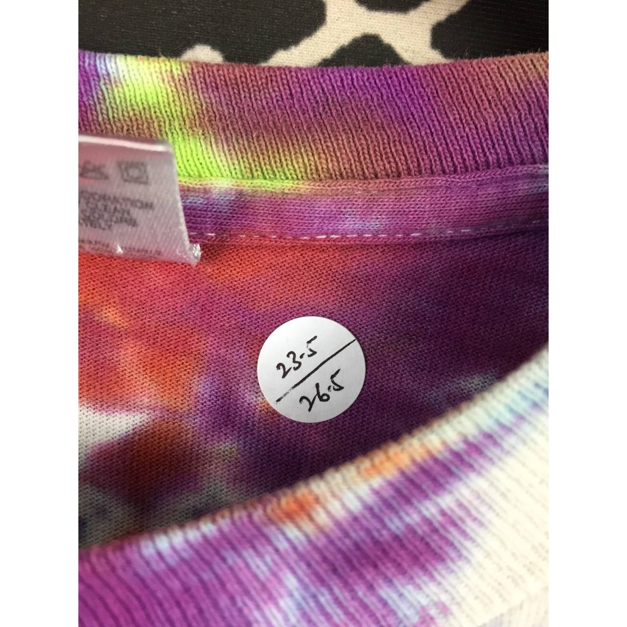 Fruit Of The Loom × Vintage Vtg 90s Rainbow Loud Tie Dye Made In Usa Tee Size US XL / EU 56 / 4 - 14 Thumbnail