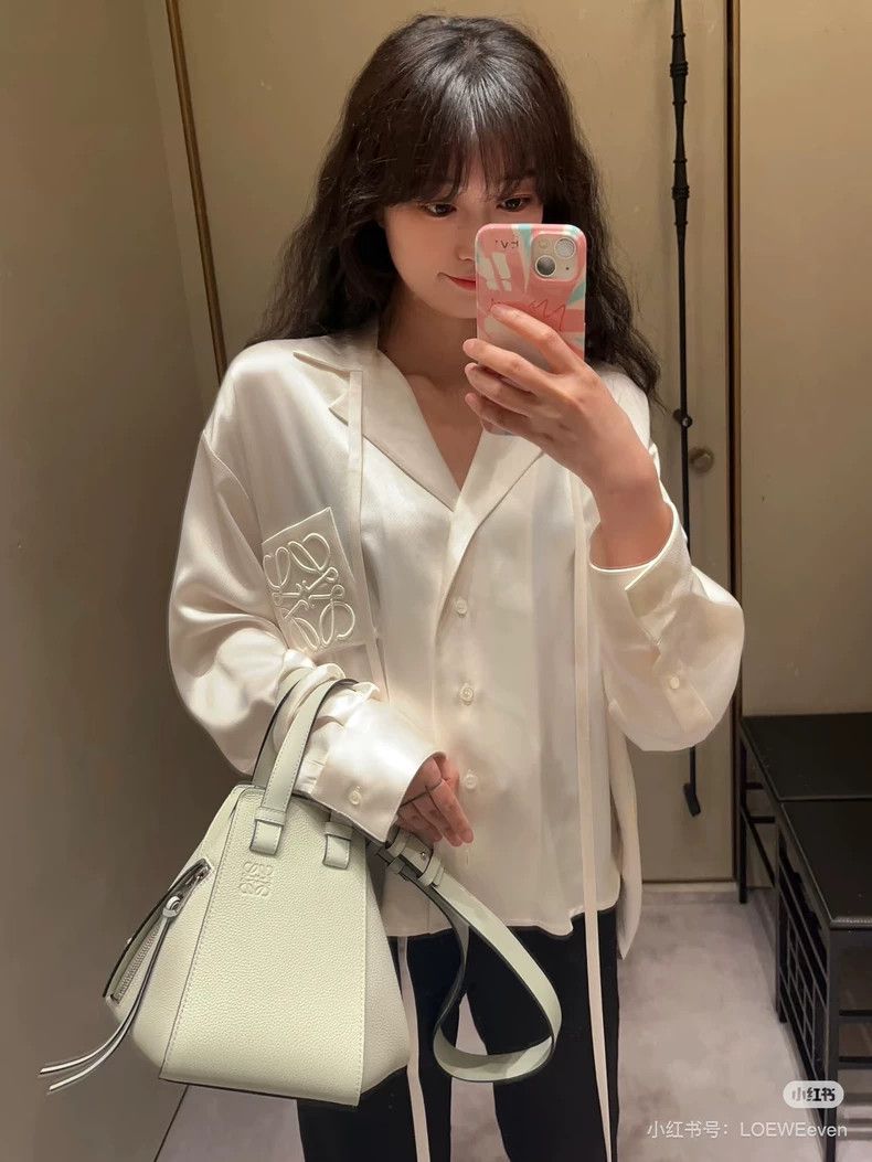 Loewe LOEWE White shirt with beige sleeves Size XS / US 0-2 / IT 36-38 - 6 Thumbnail