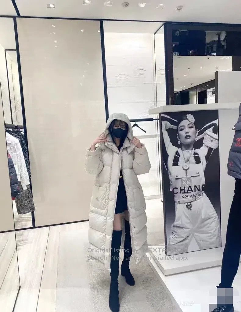 Chanel Chanel 21N Coco Neige Ski Series Hot Light Gray Hooded Lon Size XS / US 0-2 / IT 36-38 - 2 Thumbnail