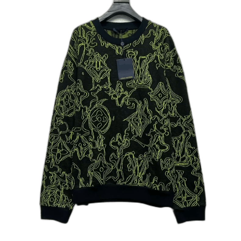 Louis Vuitton LOUIS VUITTON FW23 Logo Crewneck Sweater - dmc Size M / US 6-8 / IT 42-44 - 1 Thumbnail