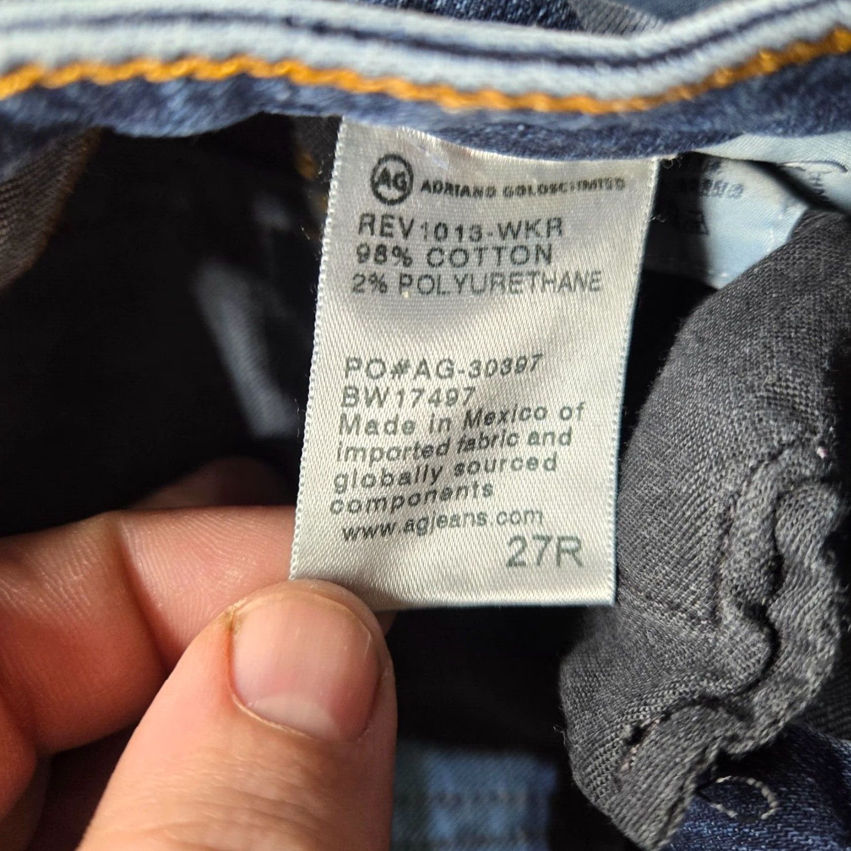 Vintage ADRIANO GOLDSCHMIED The Angel Bootcut Jeans Adult Women 27R Dark Blue Bootcut Jeans Women's Size 27 Women Size 27" / US 4 / IT 40 - 4 Thumbnail