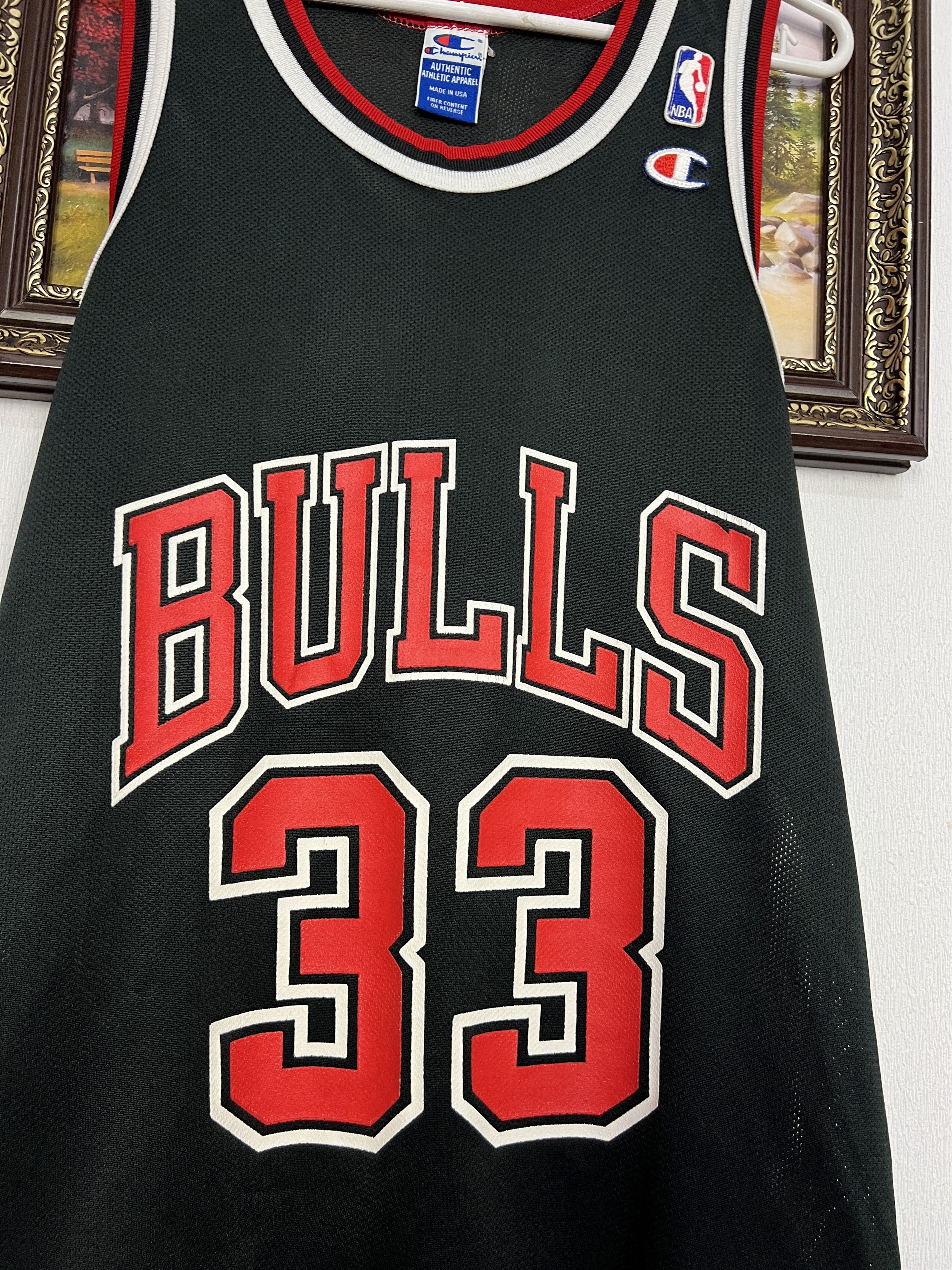 Champion Vintage 90's Champion Chicago Bulls Pippen NBA Jersey Shirt Size US M / EU 48-50 / 2 - 4 Thumbnail