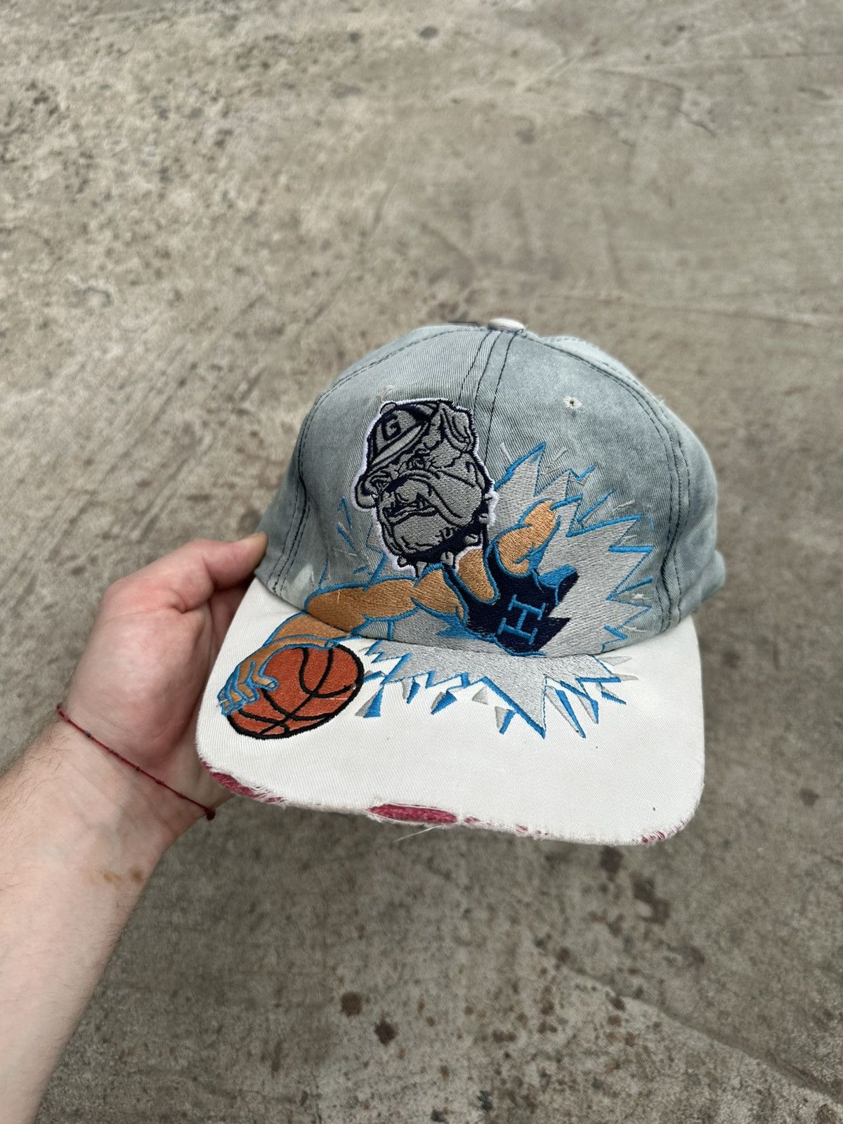 If Six Was Nine × Japanese Brand VTG Japanese Style Archival Cap Gorgetown Hoyas Snap Back Size ONE SIZE - 5 Thumbnail
