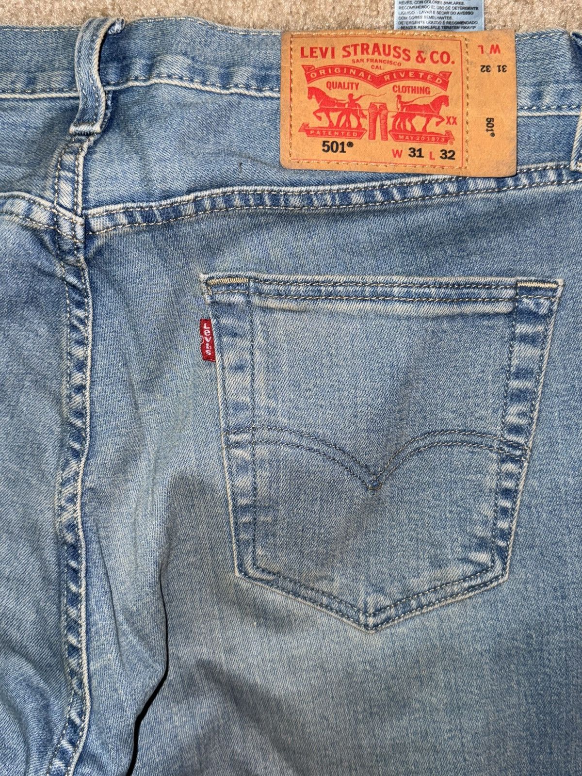 Levi's Levi 501 Jean Straight Leg Size US 31 - 4 Thumbnail