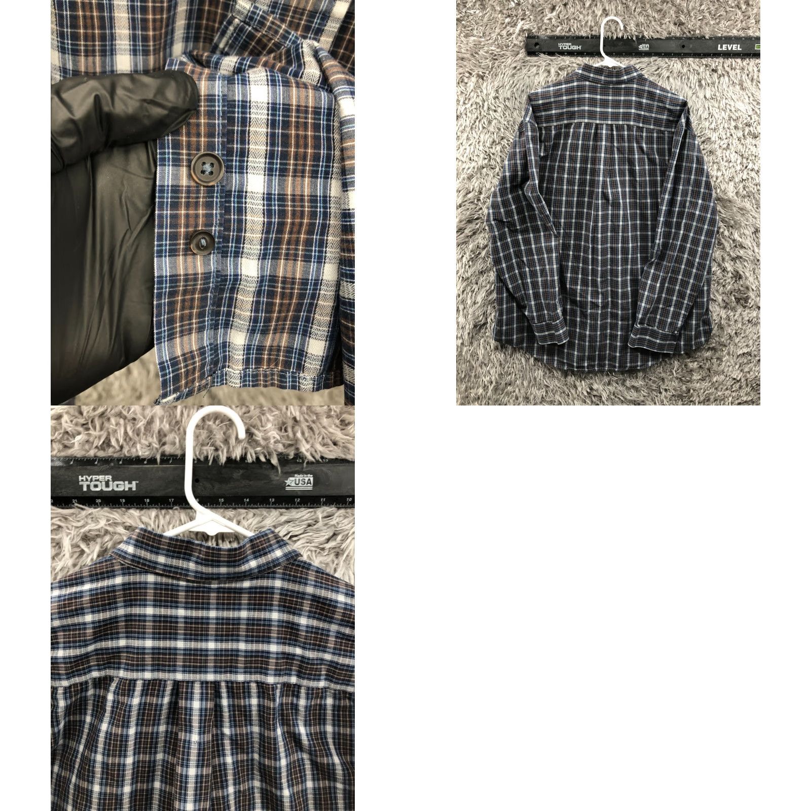 Arrow Arrow Shirt XL Mens Long Sleeve Button-Down Plaid Multicolor Collar Classic Modern Button Up Shirt Size US XL / EU 56 / 4 - 9 Thumbnail