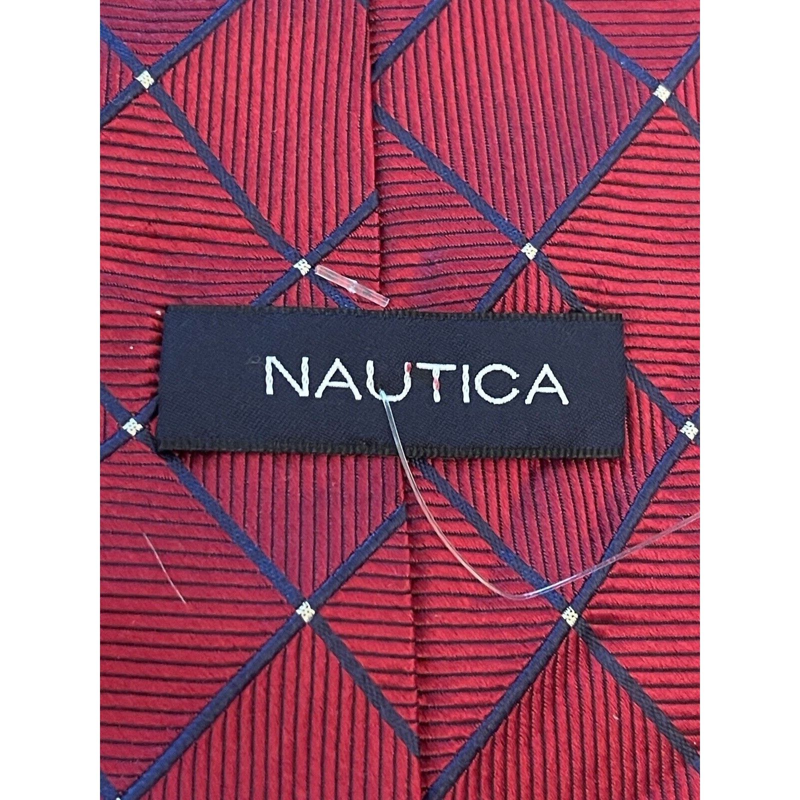 Nautica Nautica Red Blue 100% Silk Men’s Neck Tie Made In China Size ONE SIZE - 8 Thumbnail