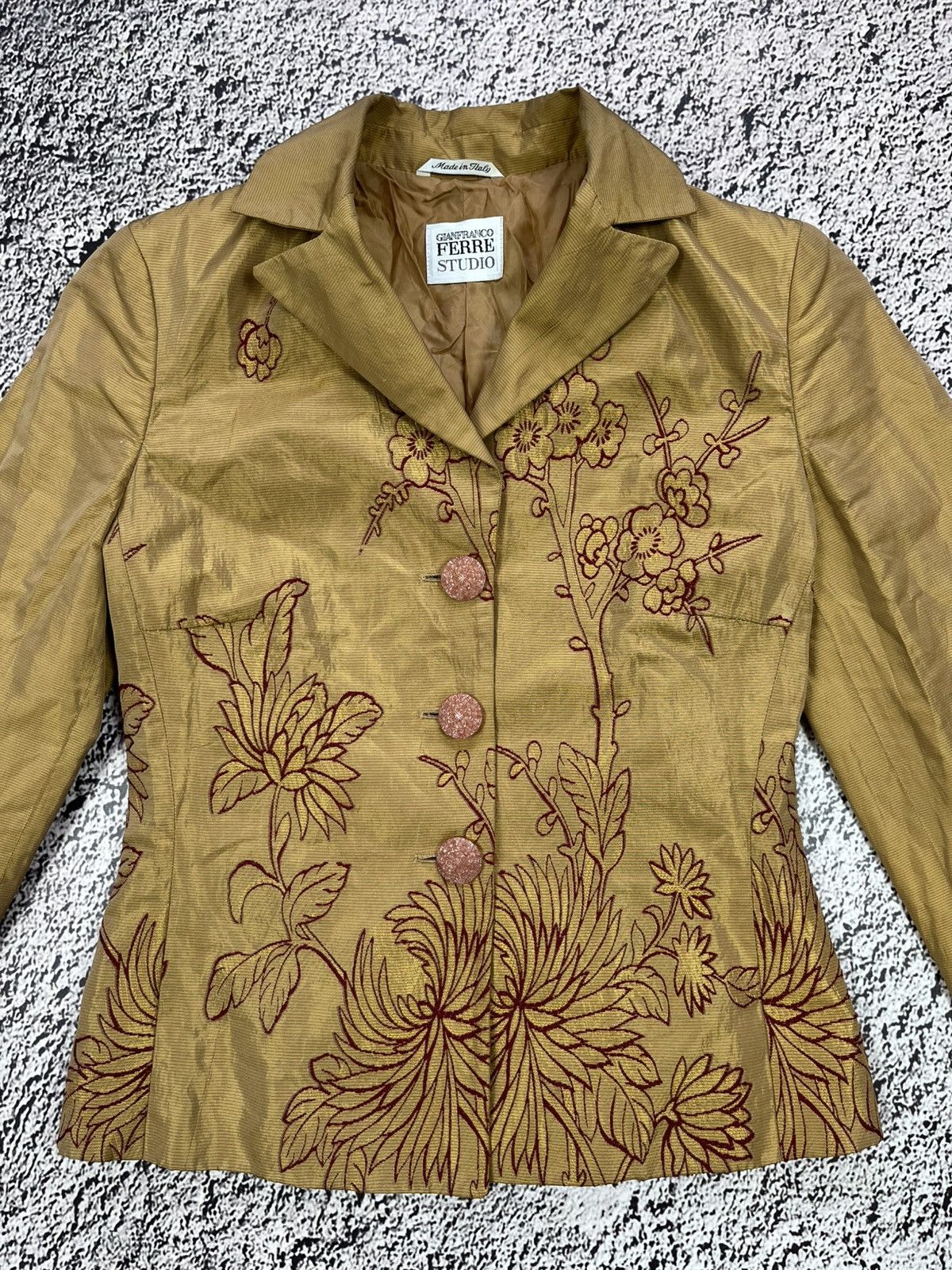 Gianfranco Ferre 90s Gianfranco Ferre Studio Dior Era Embroidered Jacket Size XS / US 0-2 / IT 36-38 - 4 Thumbnail