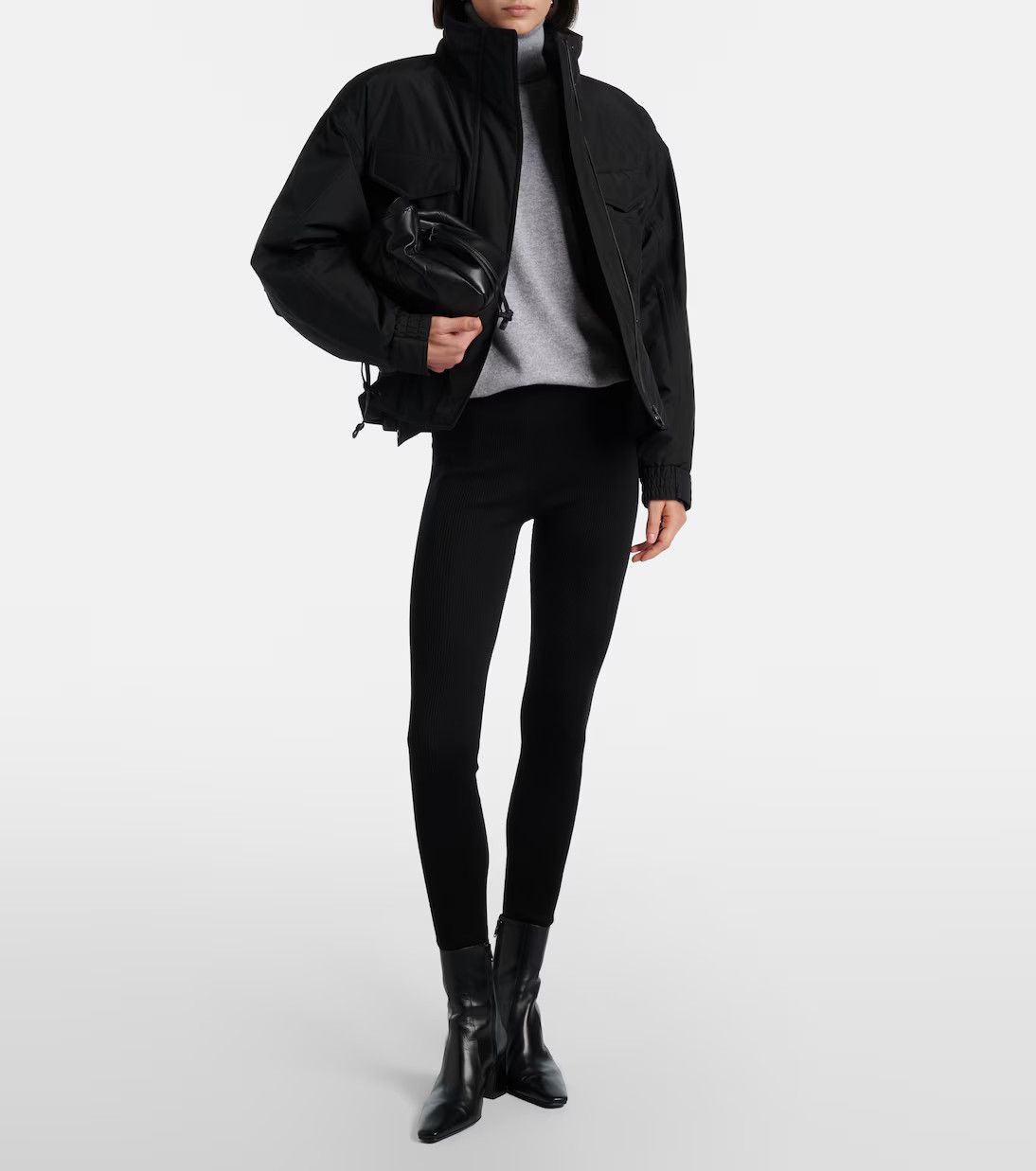Saint Laurent Paris o1y0126 Turtleneck Sweater in Gray Size XS / US 0-2 / IT 36-38 - 6 Thumbnail