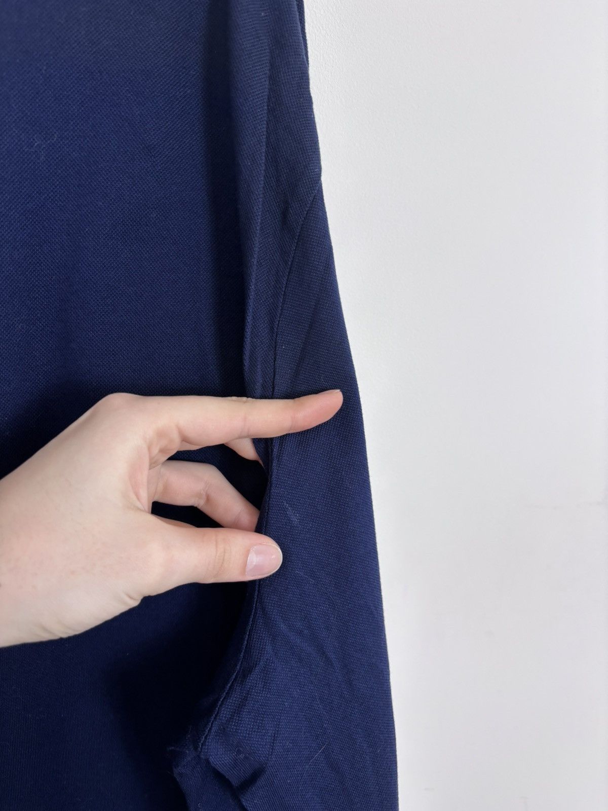 Polo Ralph Lauren Polo Ralph Lauren Custom Slim Blue Long Sleeve Polo Shirt Size US XXL / EU 58 / 5 - 18 Thumbnail