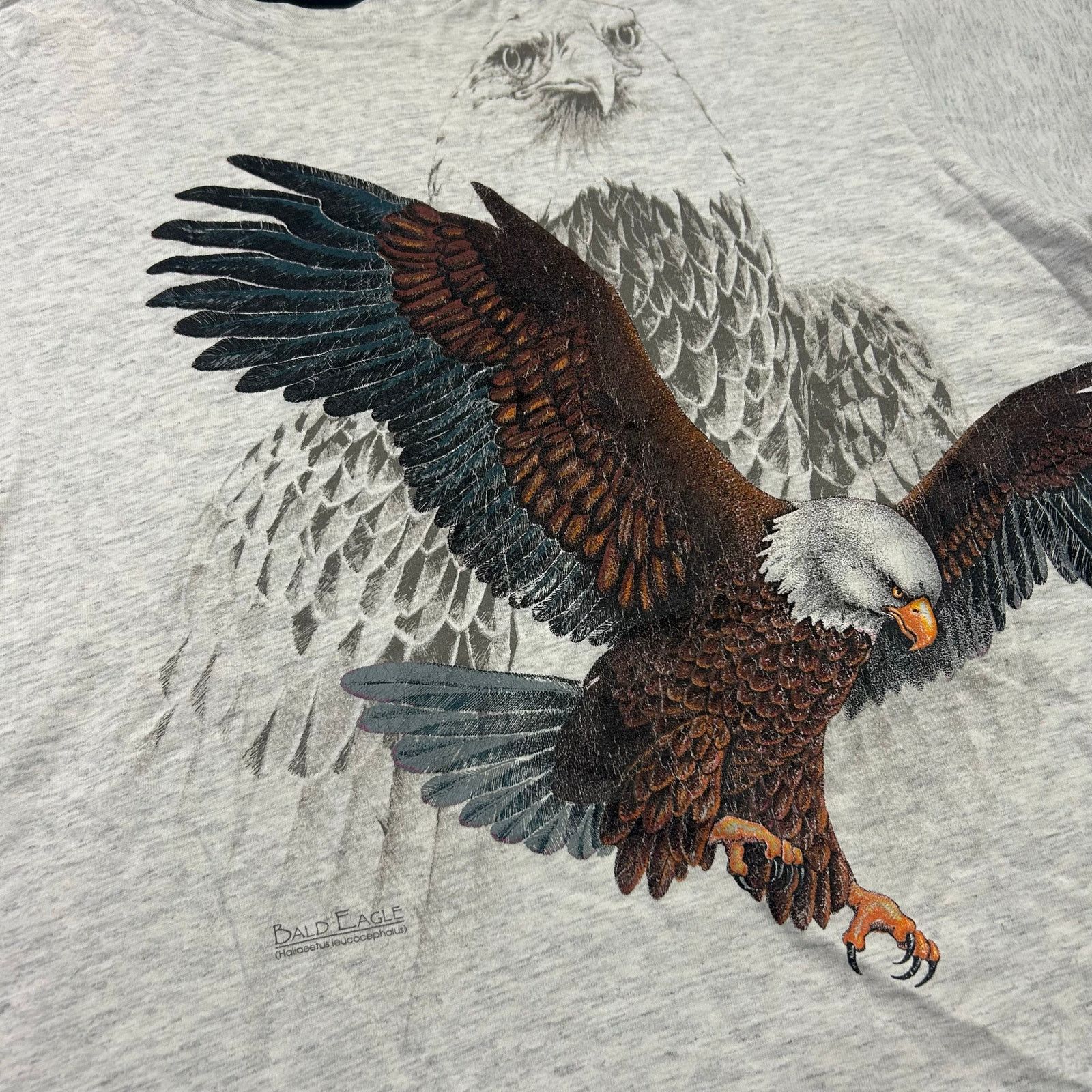 Vintage Vintage Bald Eagle T-Shirt Gray Hazelwood Premo USA Size US XL / EU 56 / 4 - 2 Thumbnail
