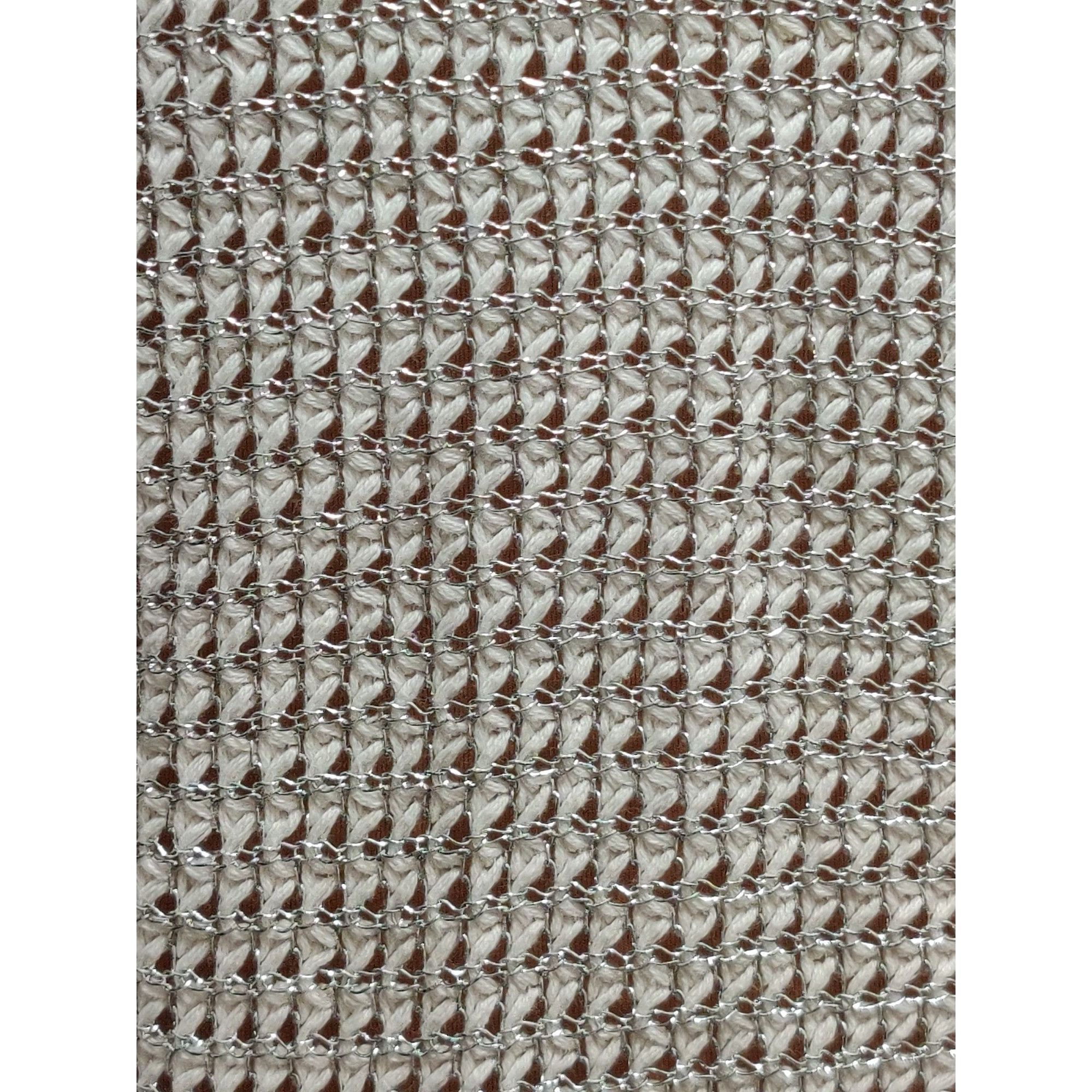 Apt. 9 APT 9 L Womens Sweater White Silver Metallic Knit Sheer Pull Size L / US 10 / IT 46 - 13 Thumbnail