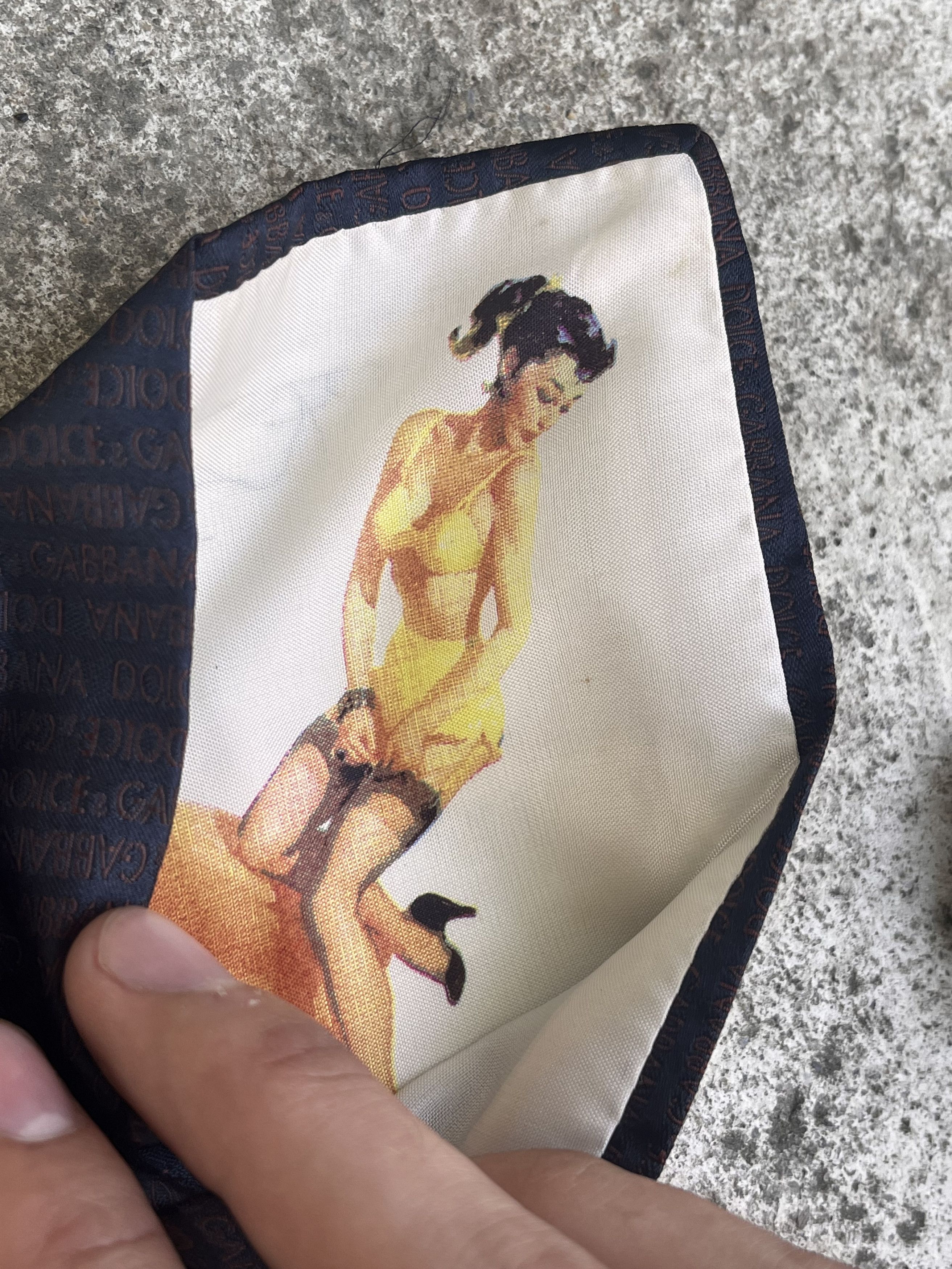 Dolce & Gabbana Dolce & Gabbana Vintage Multilogo Silk Tie Size ONE SIZE - 5 Thumbnail