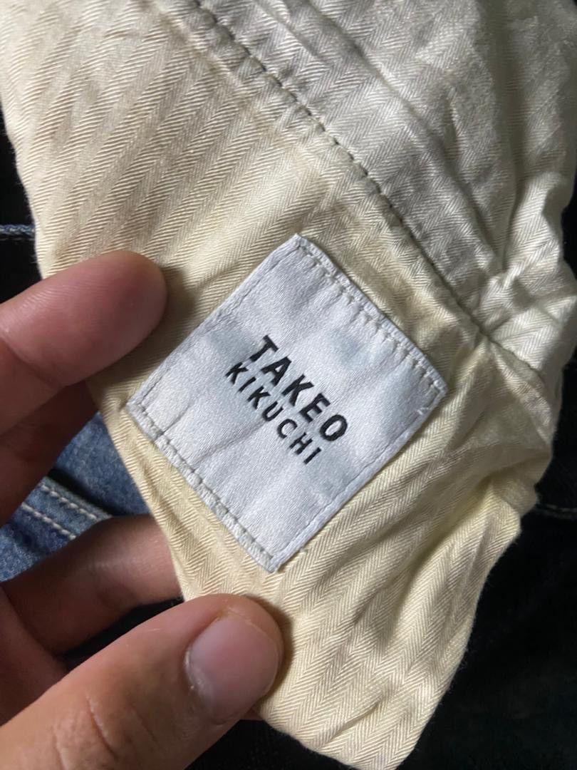 Takeo Kikuchi Takeo Kikuchi Distressed Denim Jeans (153) Size US 33 - 4 Thumbnail