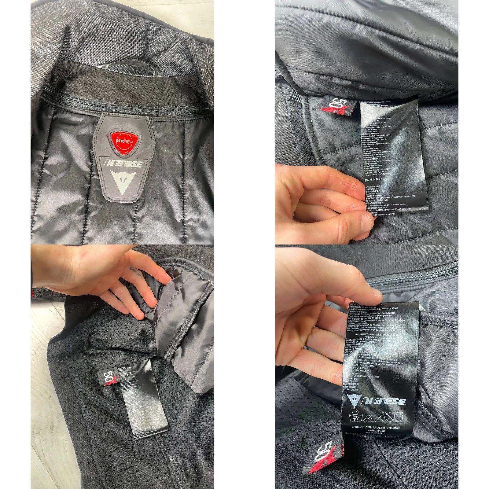 Dainese VINTAGE Dainese Jacket Motо Black Mens M 50-50? Size US M / EU 48-50 / 2 - 10 Thumbnail