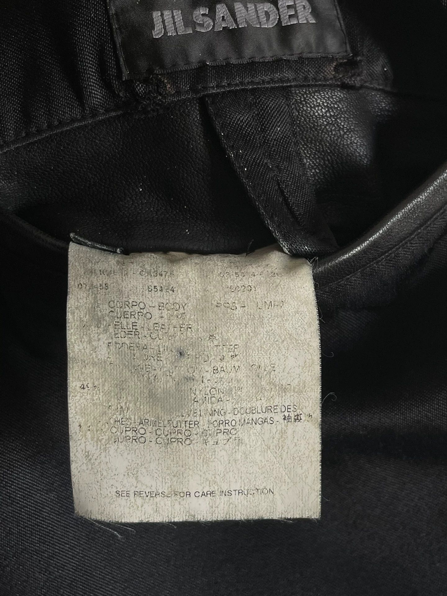 Jil Sander Black Leather Moto Jacket with Stand Collar Size US S / EU 44-46 / 1 - 9 Thumbnail