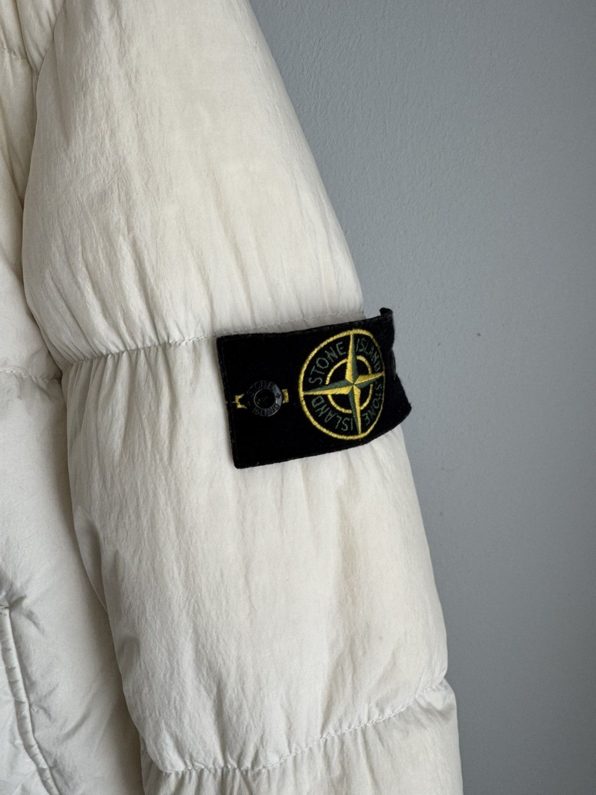 Stone Island Stone Island Garment Dyed Crinkle Reps Down Jacket White Size US XL / EU 56 / 4 - 2 Thumbnail