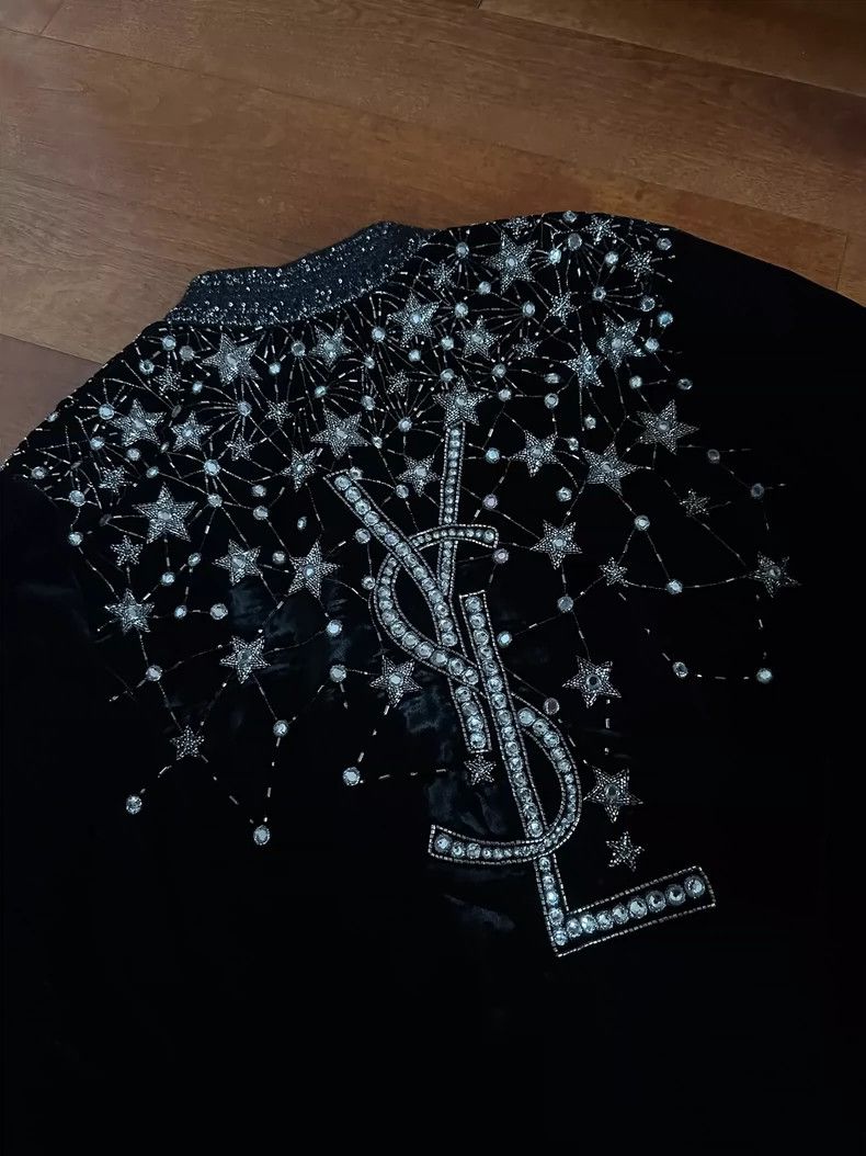 Yves Saint Laurent saint laurent Baby's breath jacket 2501-Nextarrow Size XS / US 0-2 / IT 36-38 - 2 Thumbnail
