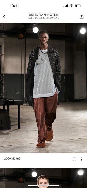 Dries Van Noten Mesh Oversized Top Size US L / EU 52-54 / 3 - 2 Thumbnail