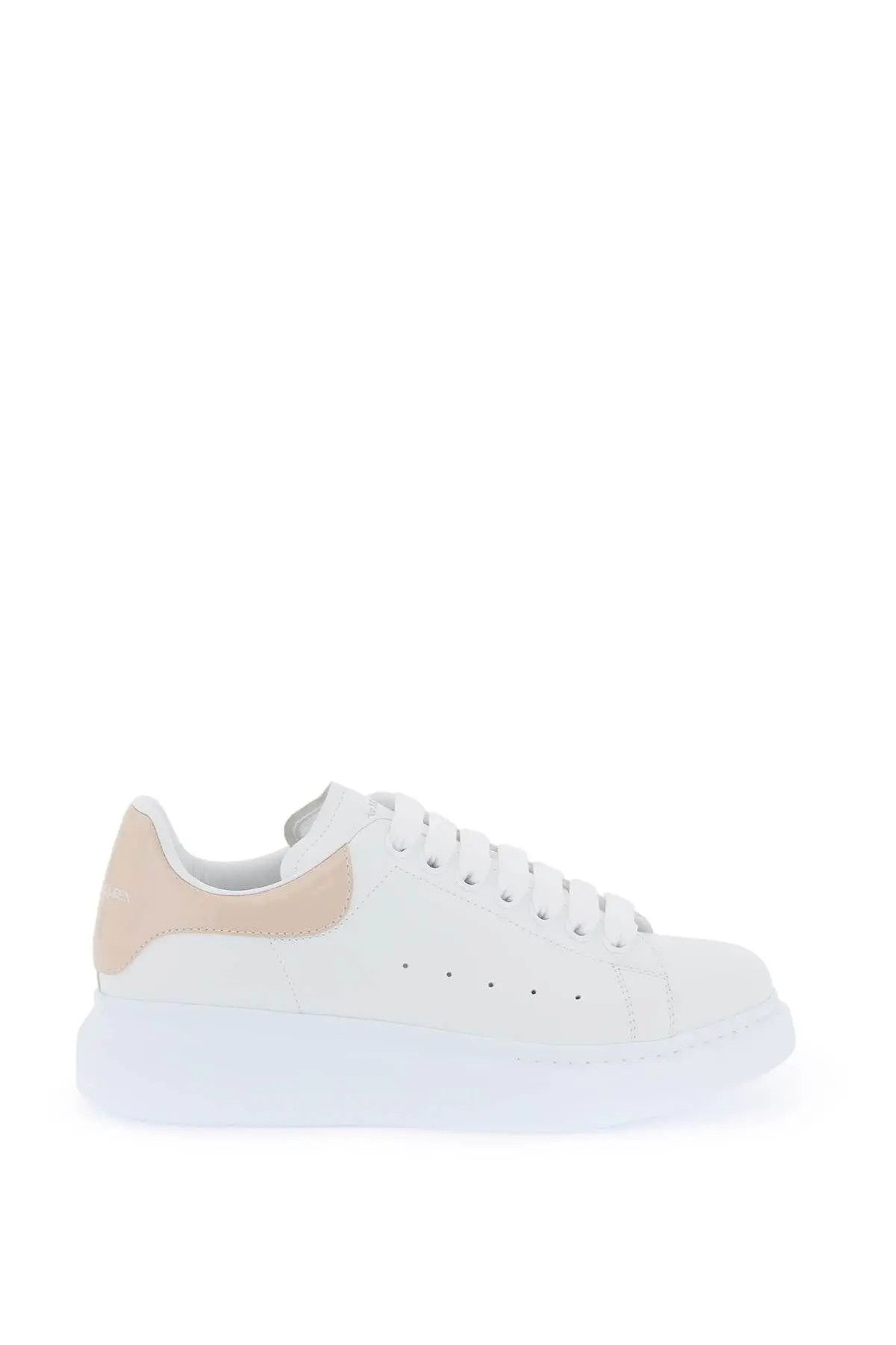 image of Alexander Mcqueen O1S22I1N0324 Oversized Sneakers In White Beige, Women's (Size 9)