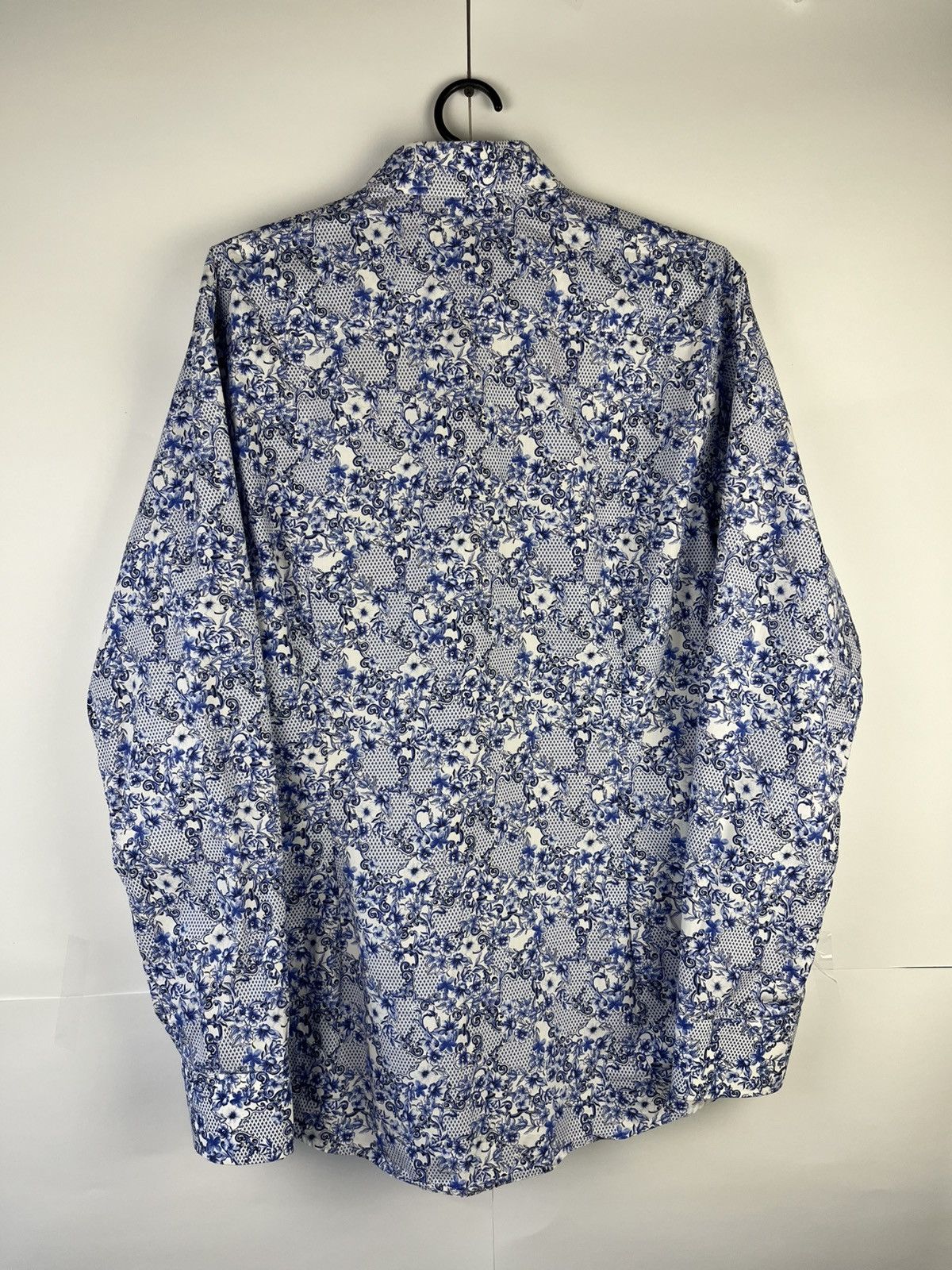 Eton Eton Printed Cotton Long Sleeve Shirt Button Up Size US M / EU 48-50 / 2 - 6 Thumbnail