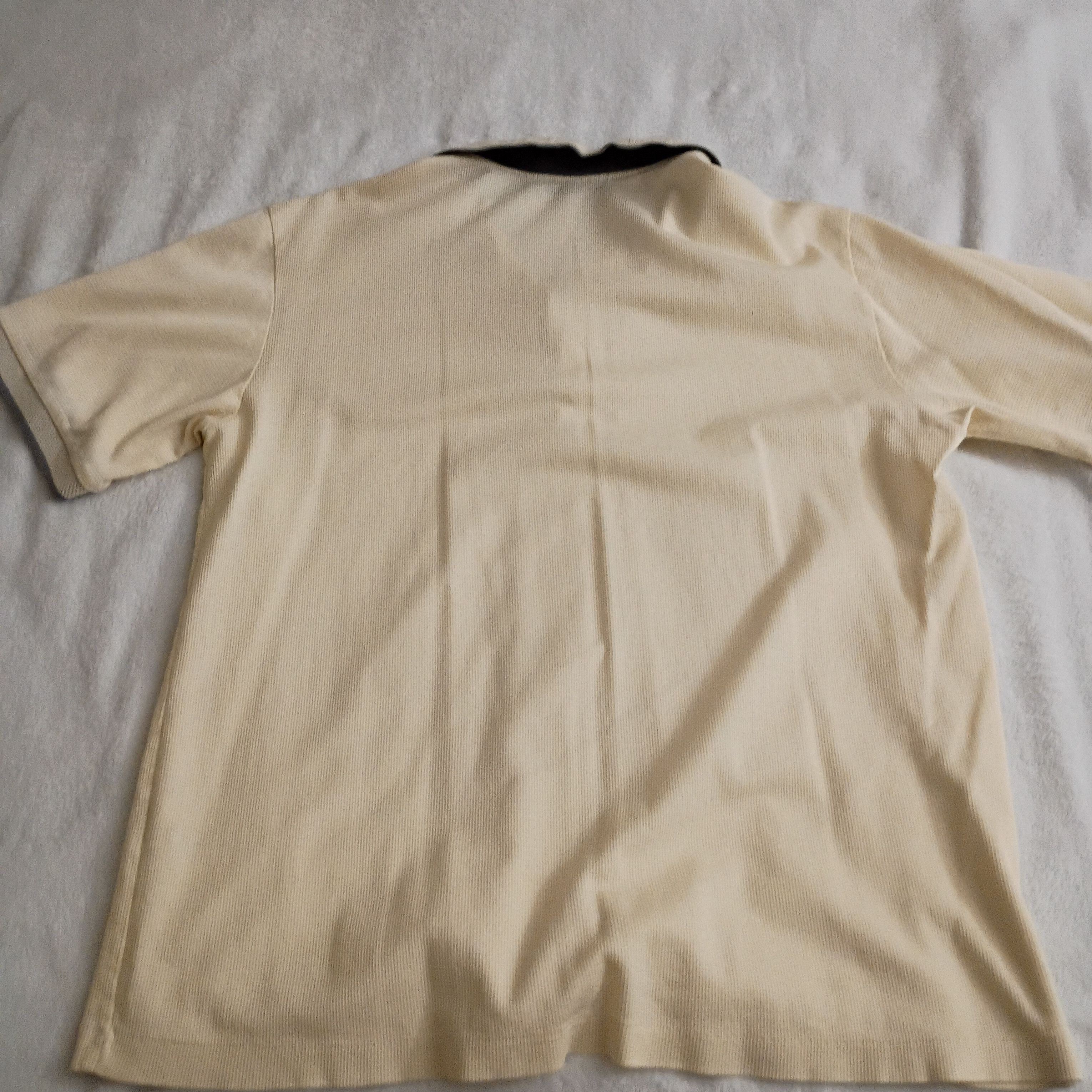 Other Adult Male Alfredo Versace Polo T-Shirt White USED Size US L / EU 52-54 / 3 - 6 Thumbnail