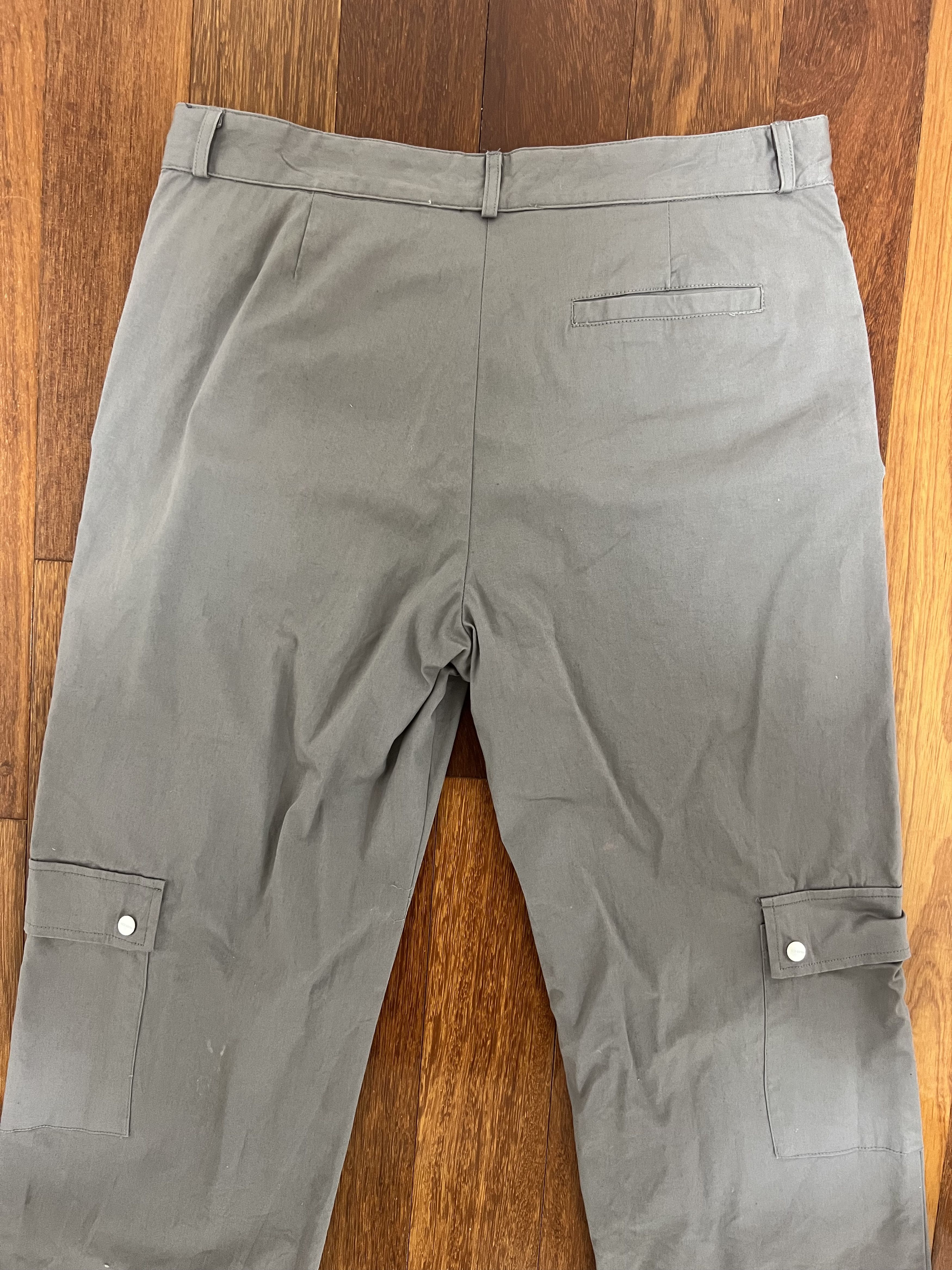 Heliot Emil 💚 SS19 Heliot Emil Grey Cotton Tech Cargo Pants Size US 34 / EU 50 - 4 Thumbnail