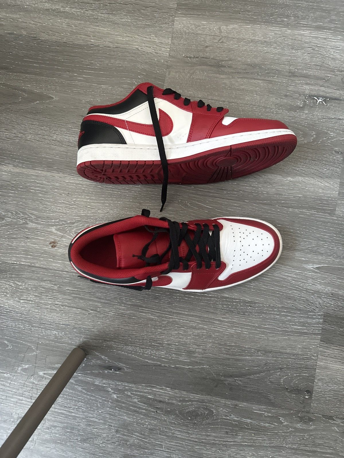 Jordan Brand Air jordan 1 low Red black Size US 11 / EU 44 - 1 Thumbnail