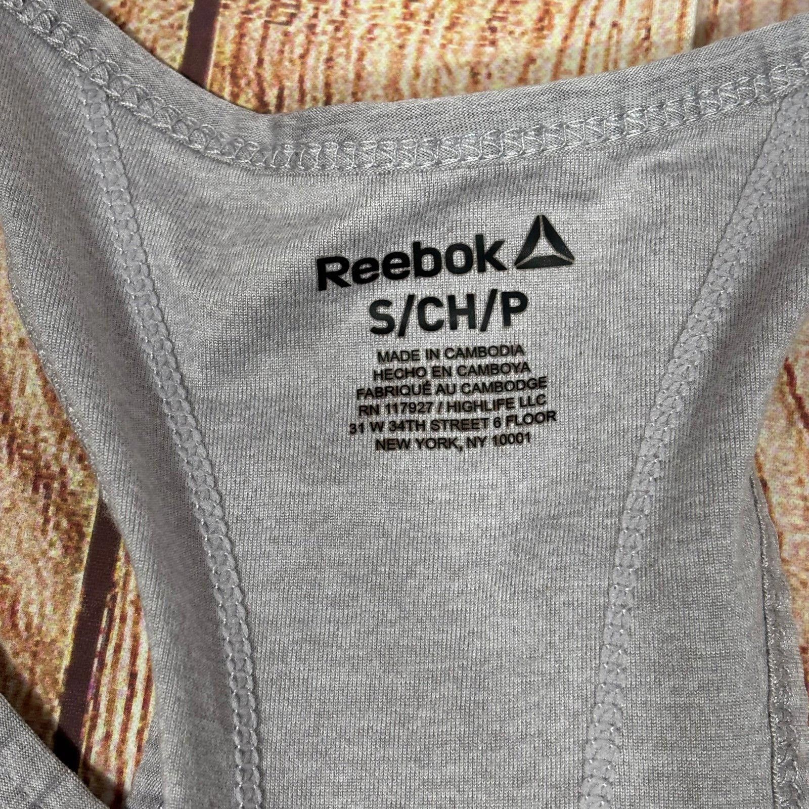 Reebok Reebok Women's Gray Racerback Tank Top Small Size S / US 4 / IT 40 - 5 Thumbnail