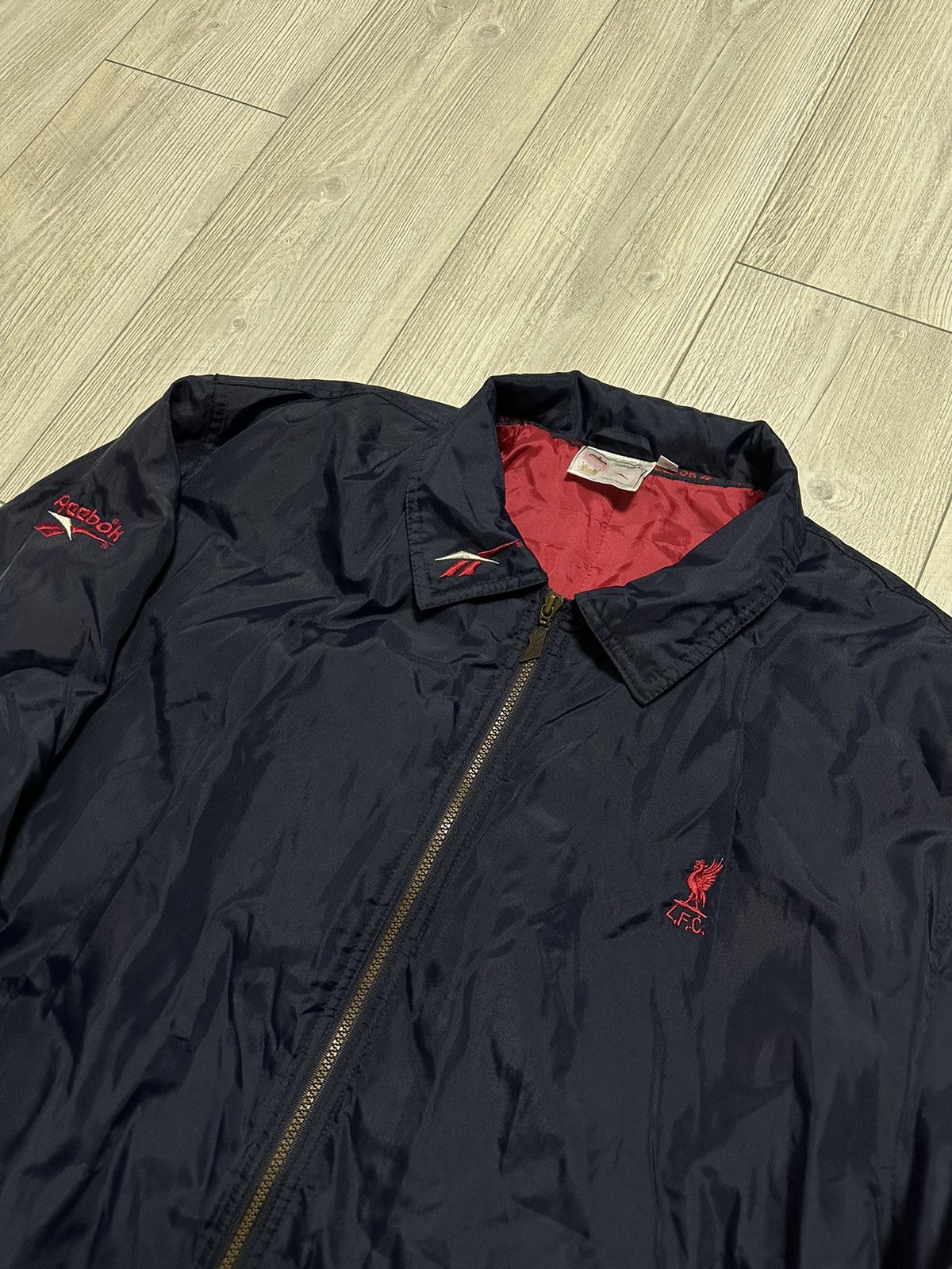 Reebok Reebok FC Liverpool light jacket vintage 90s embroidery Size US XL / EU 56 / 4 - 2 Thumbnail
