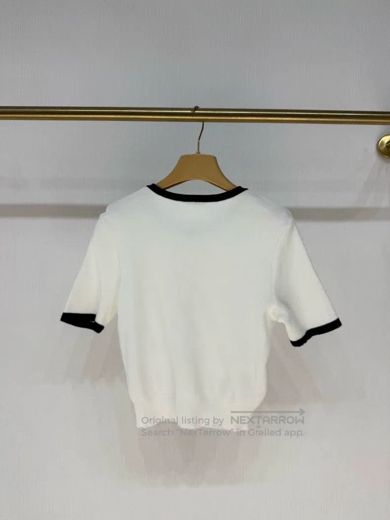Miu Miu Miu Miu 36 Cardigan short-sleeved shirt Size S / US 4 / IT 40 - 6 Thumbnail