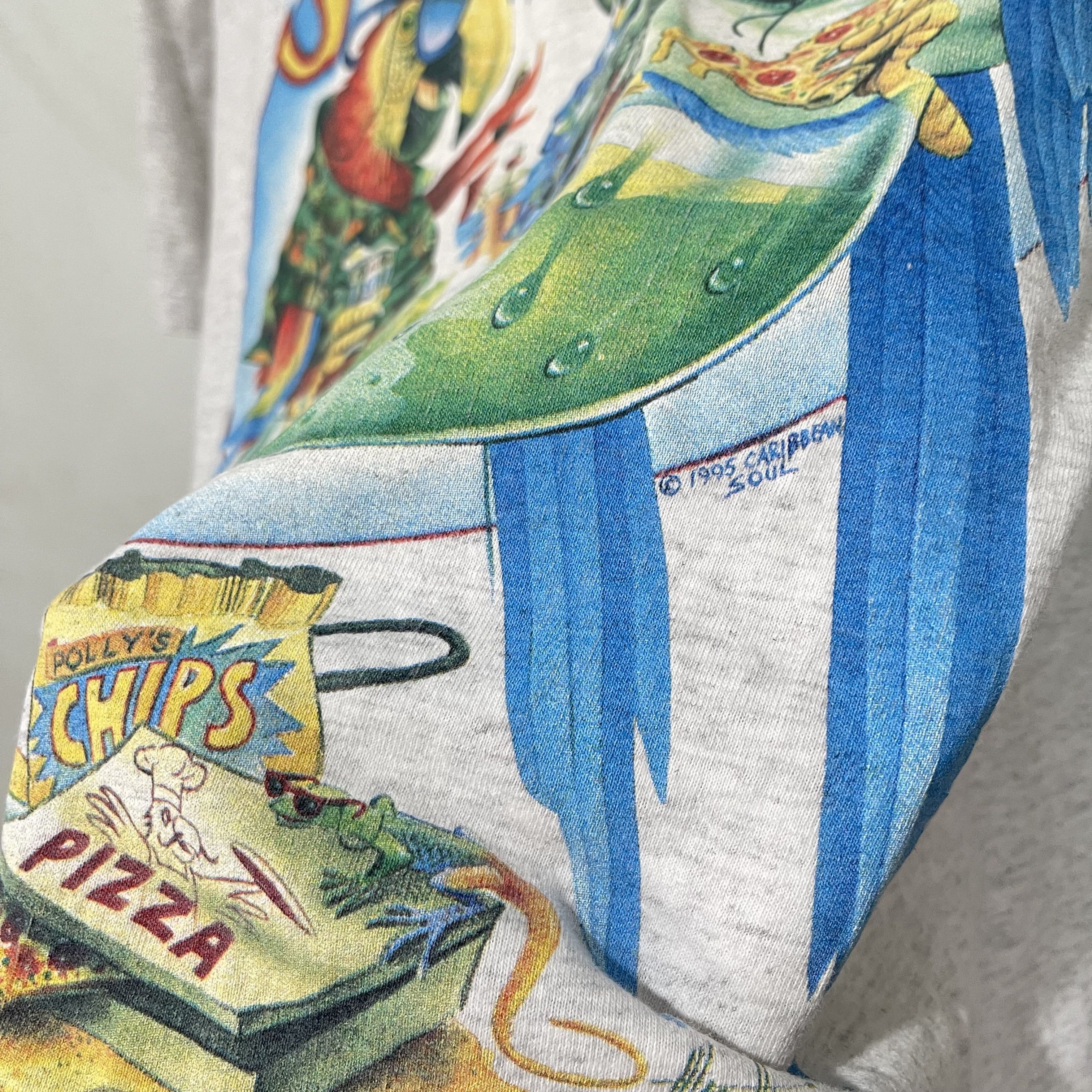 Vintage Vintage 90s Caribbean Soul T-Shirt Size US XL / EU 56 / 4 - 3 Thumbnail