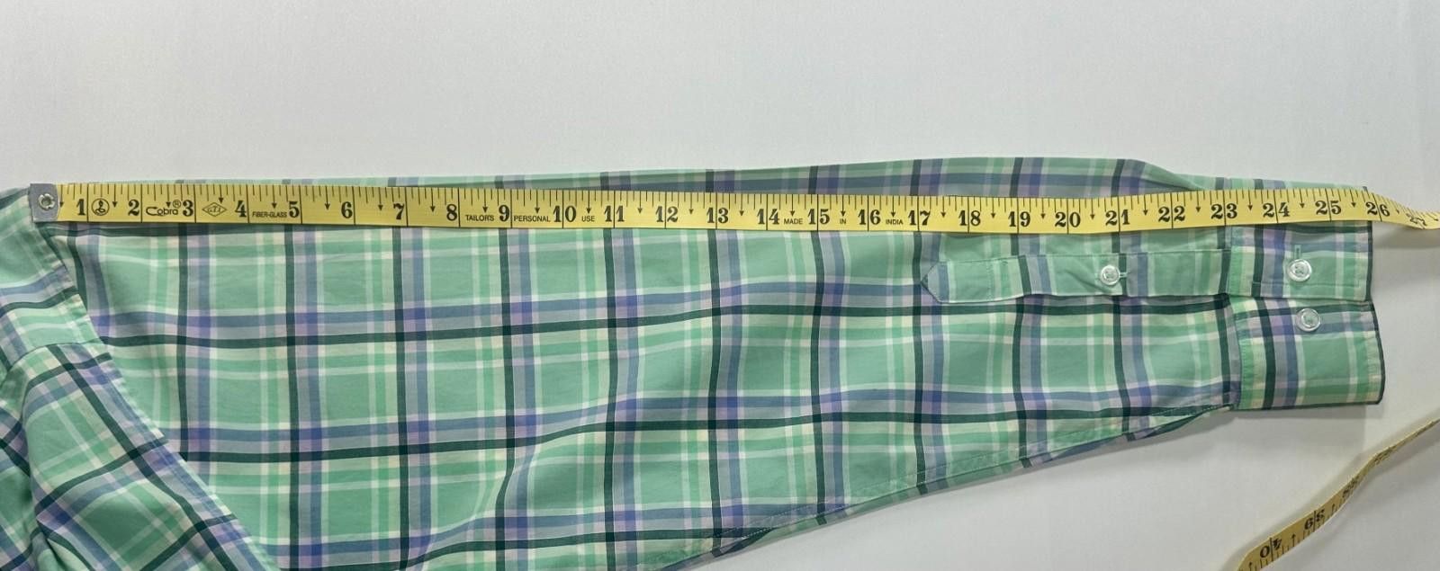 Tommy Bahama Tommy Bahama Newport Coast Plaid Button Up Shirt Green Men L Size US L / EU 52-54 / 3 - 5 Thumbnail