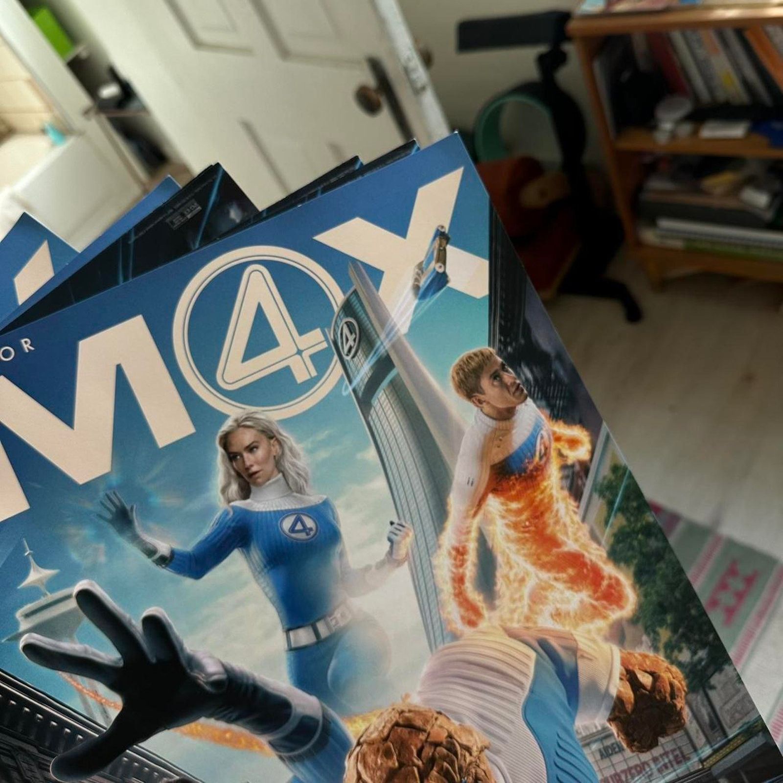 Marvel Comics × Other 2025 Fantastic 4 First Steps Marvel Movie Promo Poster Print Size ONE SIZE - 6 Thumbnail