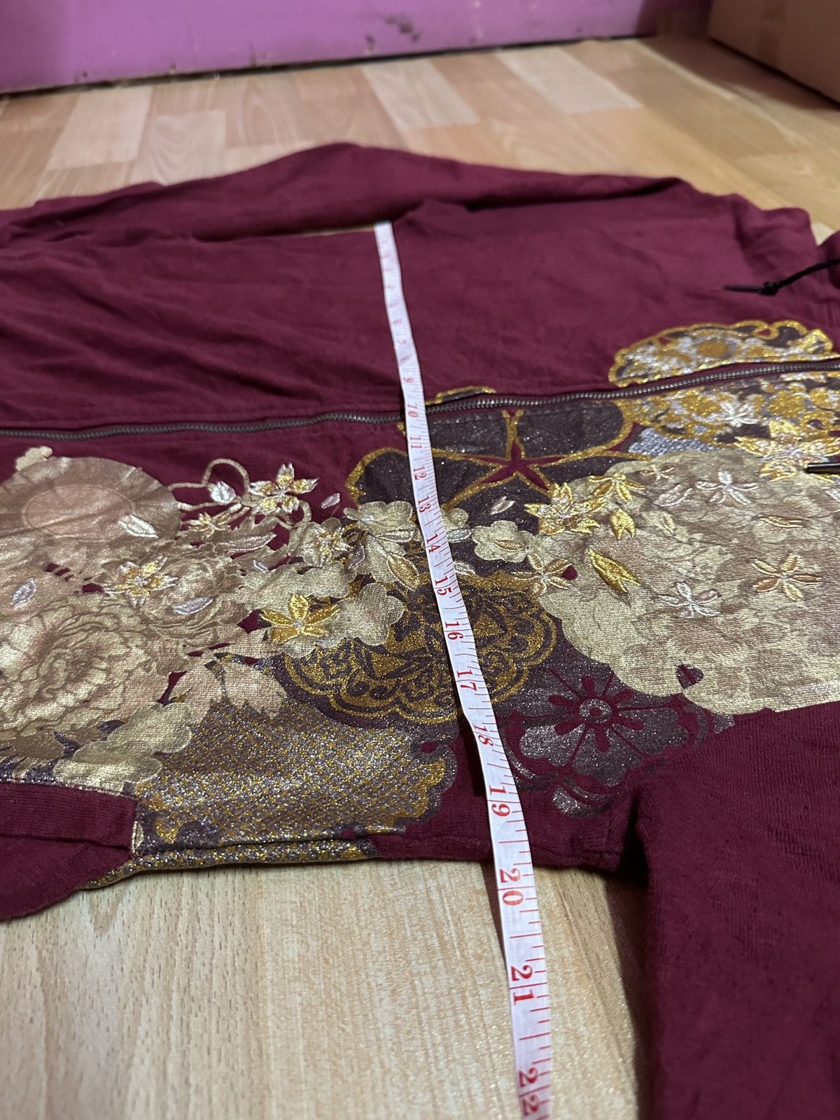 Japanese Brand Rare 🔥 Flowers Sukajan Hoodie Design Size US M / EU 48-50 / 2 - 15 Thumbnail