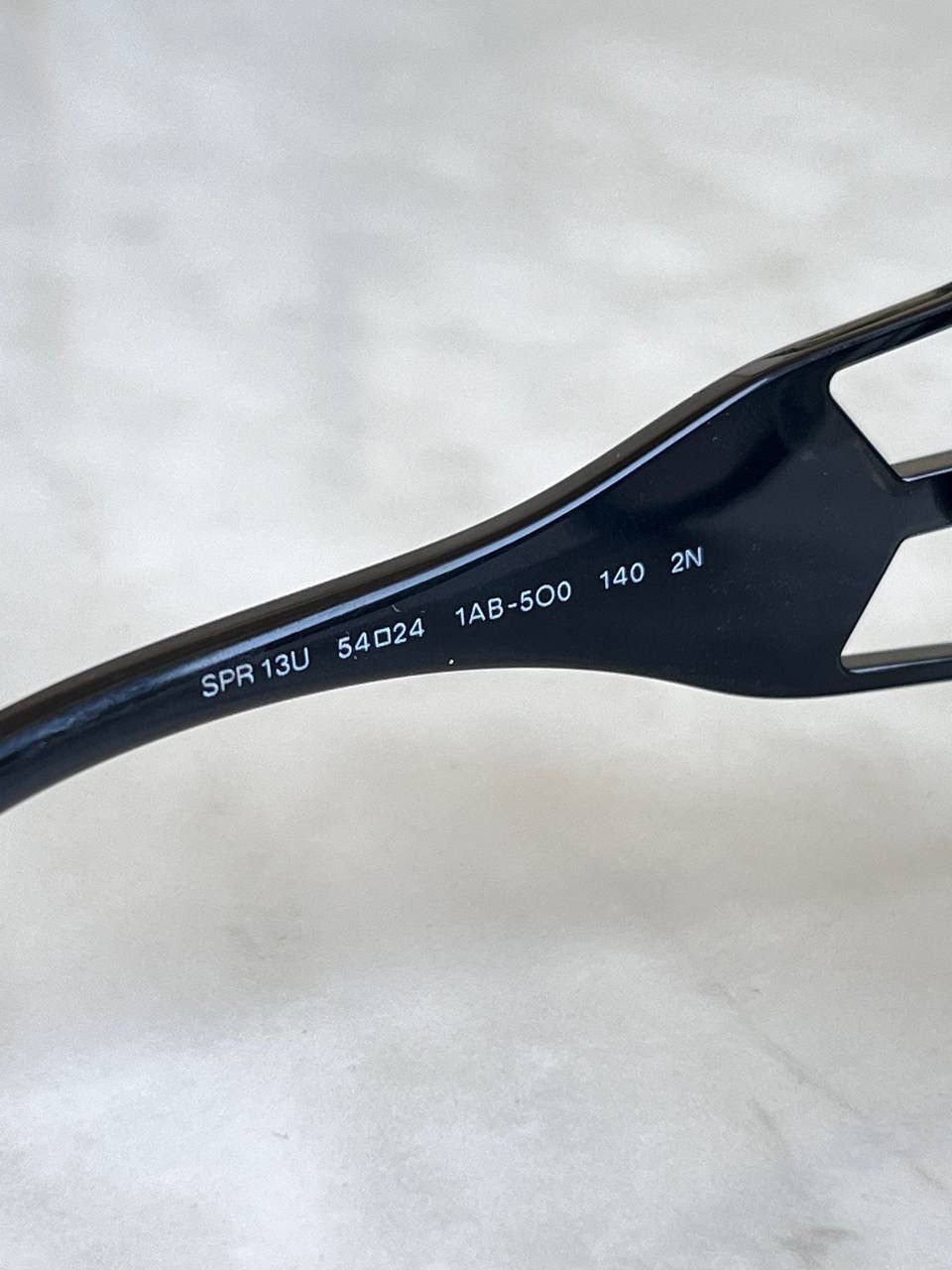 Prada Vintage Prada Sunglasses Black Eyewear's SPR 13U Avant-garde Size ONE SIZE - 4 Thumbnail