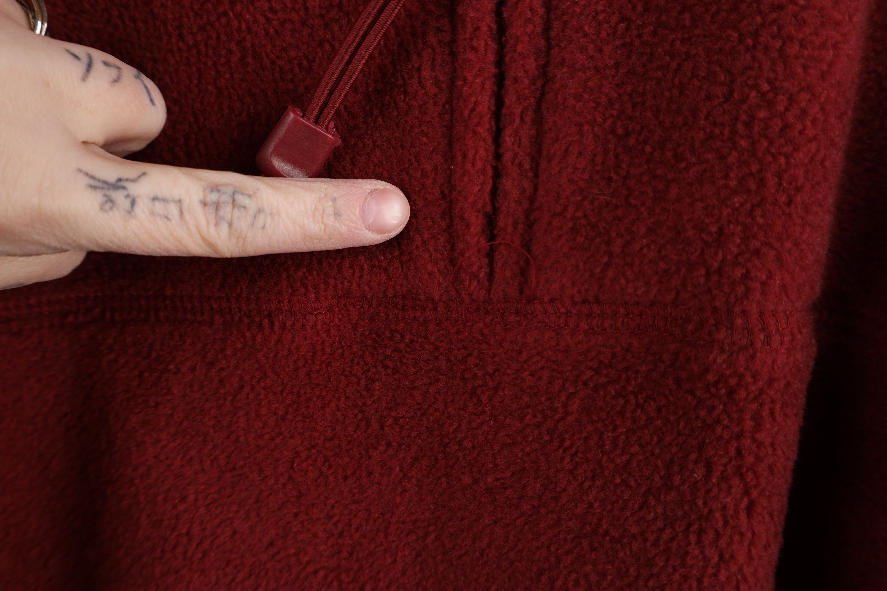 Vintage Vintage 90s Streetwear Blank Baggy Half Zip Fleece Sweater Size US XL / EU 56 / 4 - 10 Thumbnail