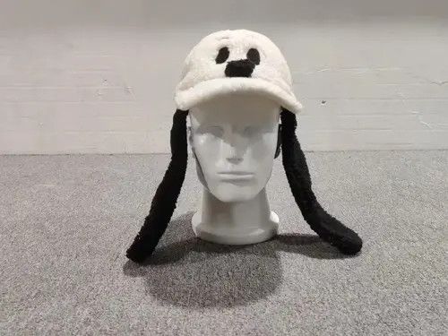 Other Floppy Ears Dog White Color Fleece Hat Size ONE SIZE - 1 Thumbnail