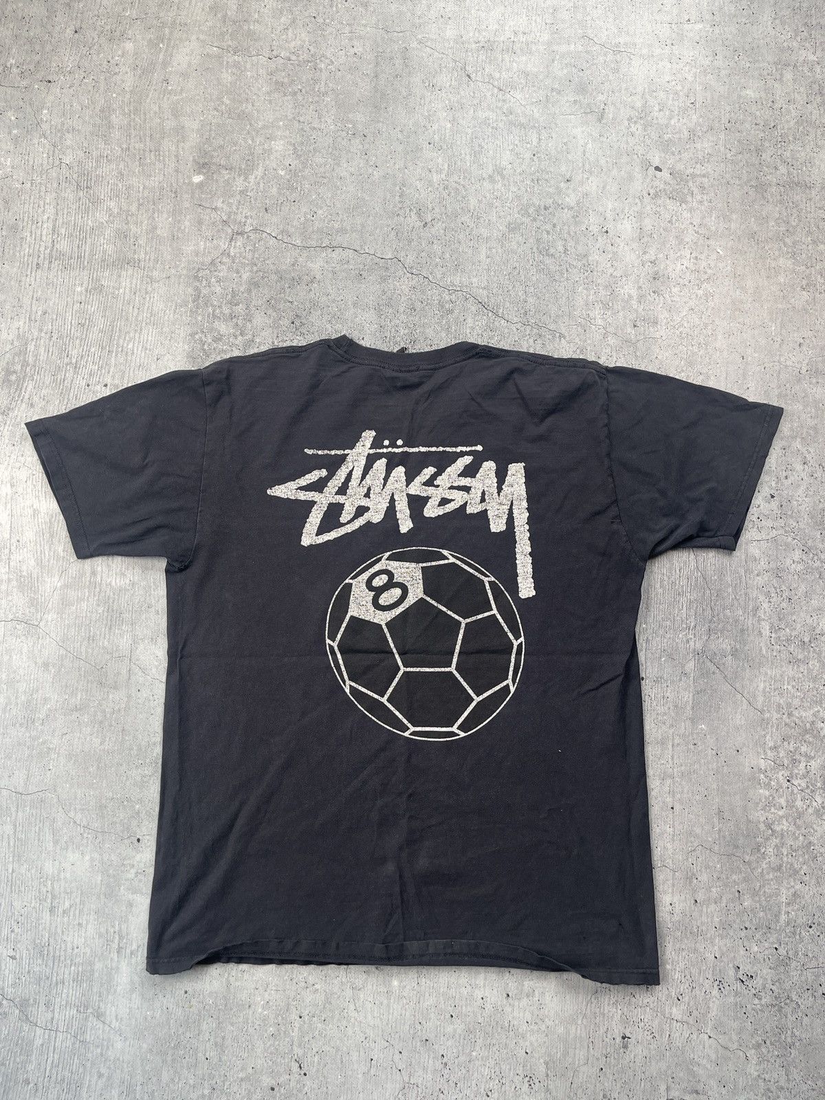 Stussy 8 Ball distressed Tshirt