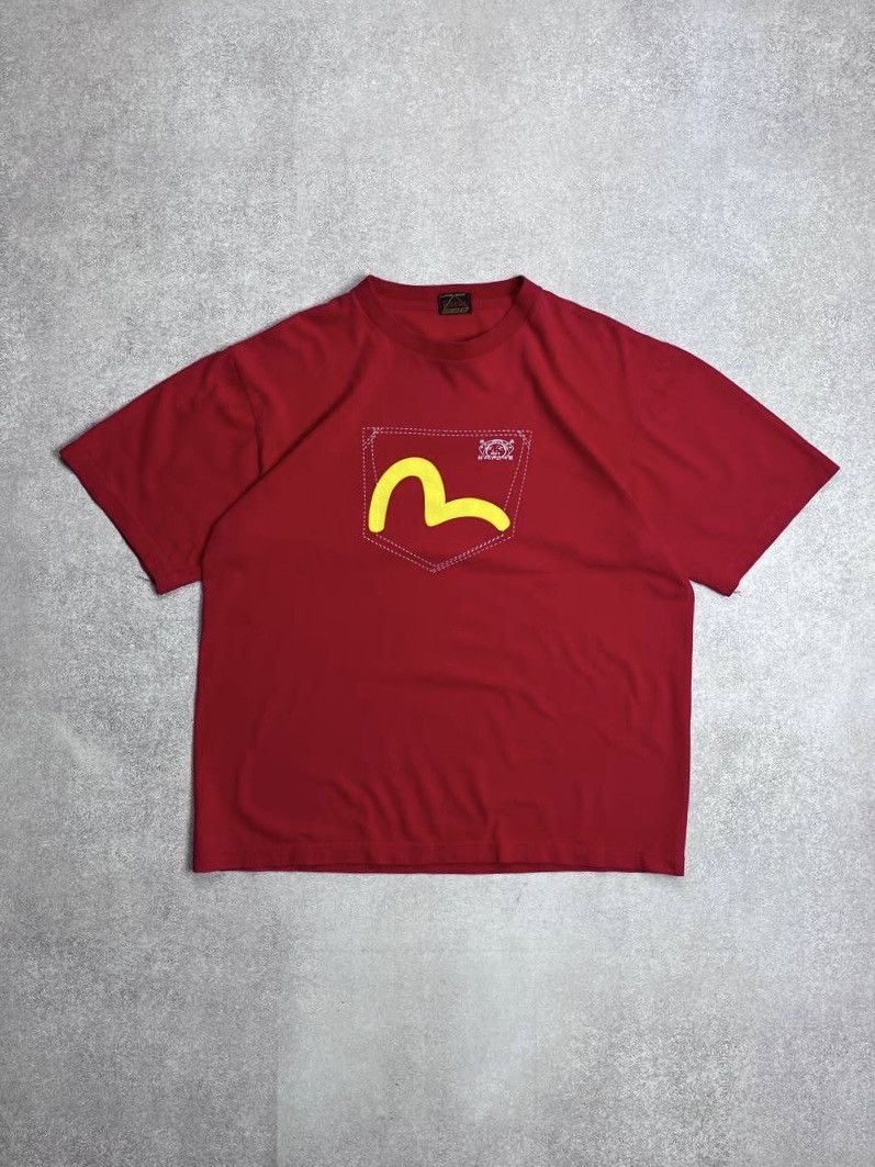 Vintage Vintage Evisu Big Logo Pocket Japanese Boxy T-shirt Y2K L Size US L / EU 52-54 / 3 - 1 Thumbnail