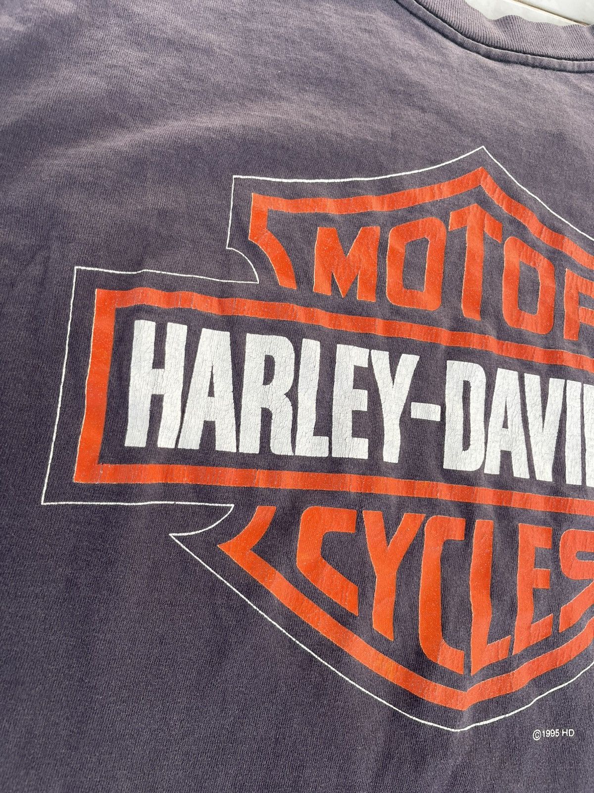 Harley Davidson Vintage 1995 HD Harley Davidson King Of The Road Shirt Tee Size US L / EU 52-54 / 3 - 14 Thumbnail