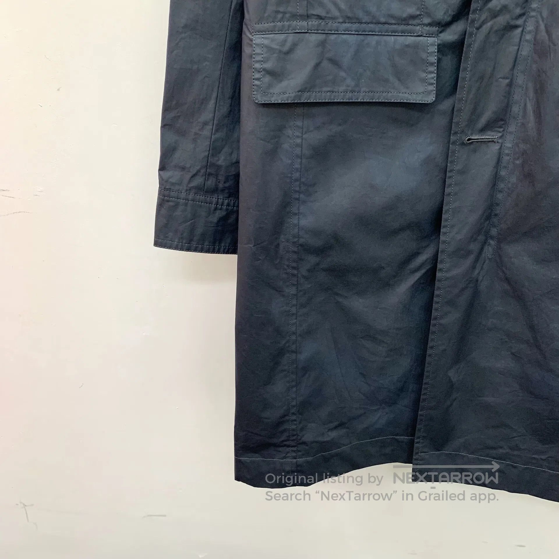 Dior Dior Cement gray cotton lapel long sleeve windbreaker| Size US M / EU 48-50 / 2 - 4 Thumbnail