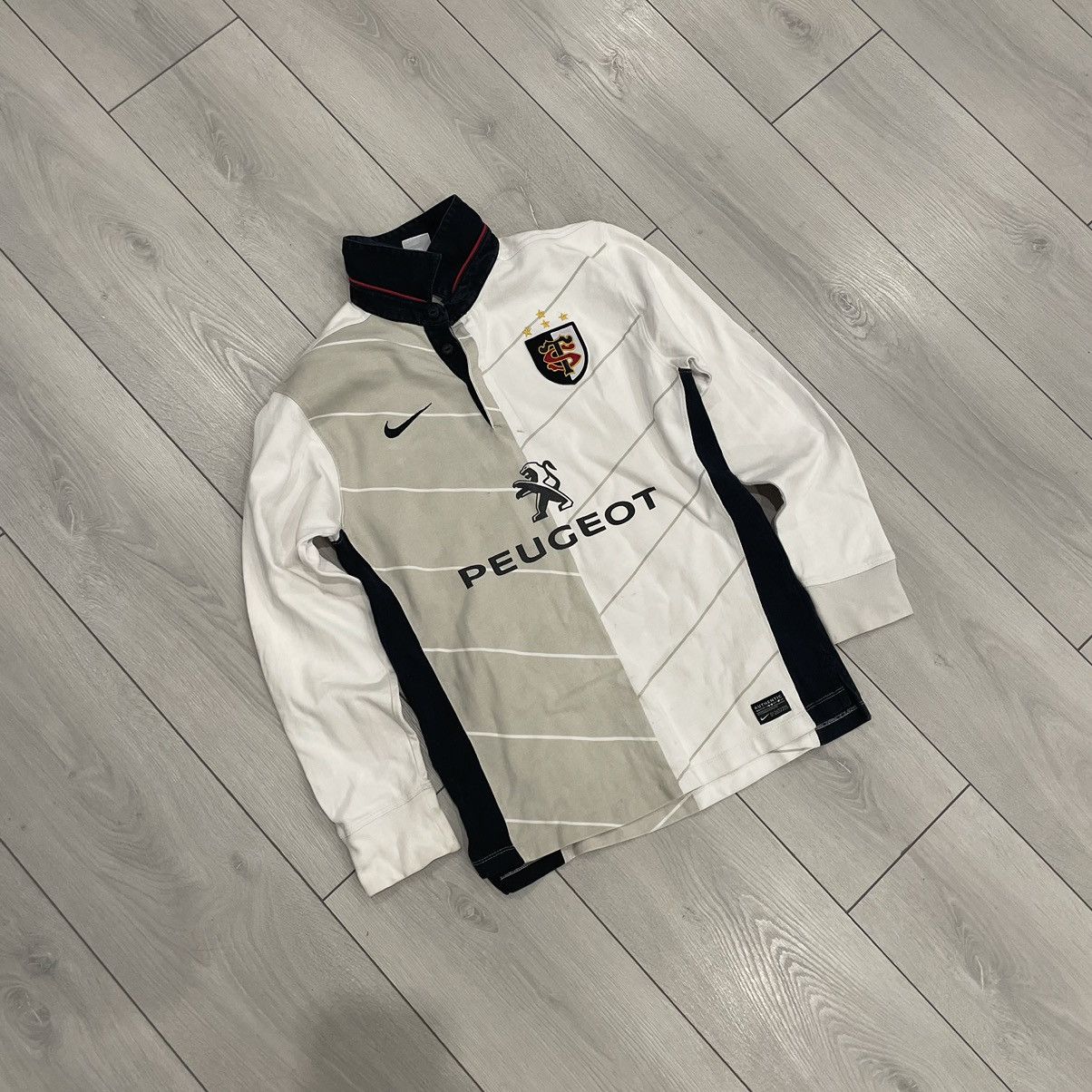 Vintage Nike PEUGEOT rugby Stade Toulousain shirt tee jersey Size US S / EU 44-46 / 1 - 1 Thumbnail