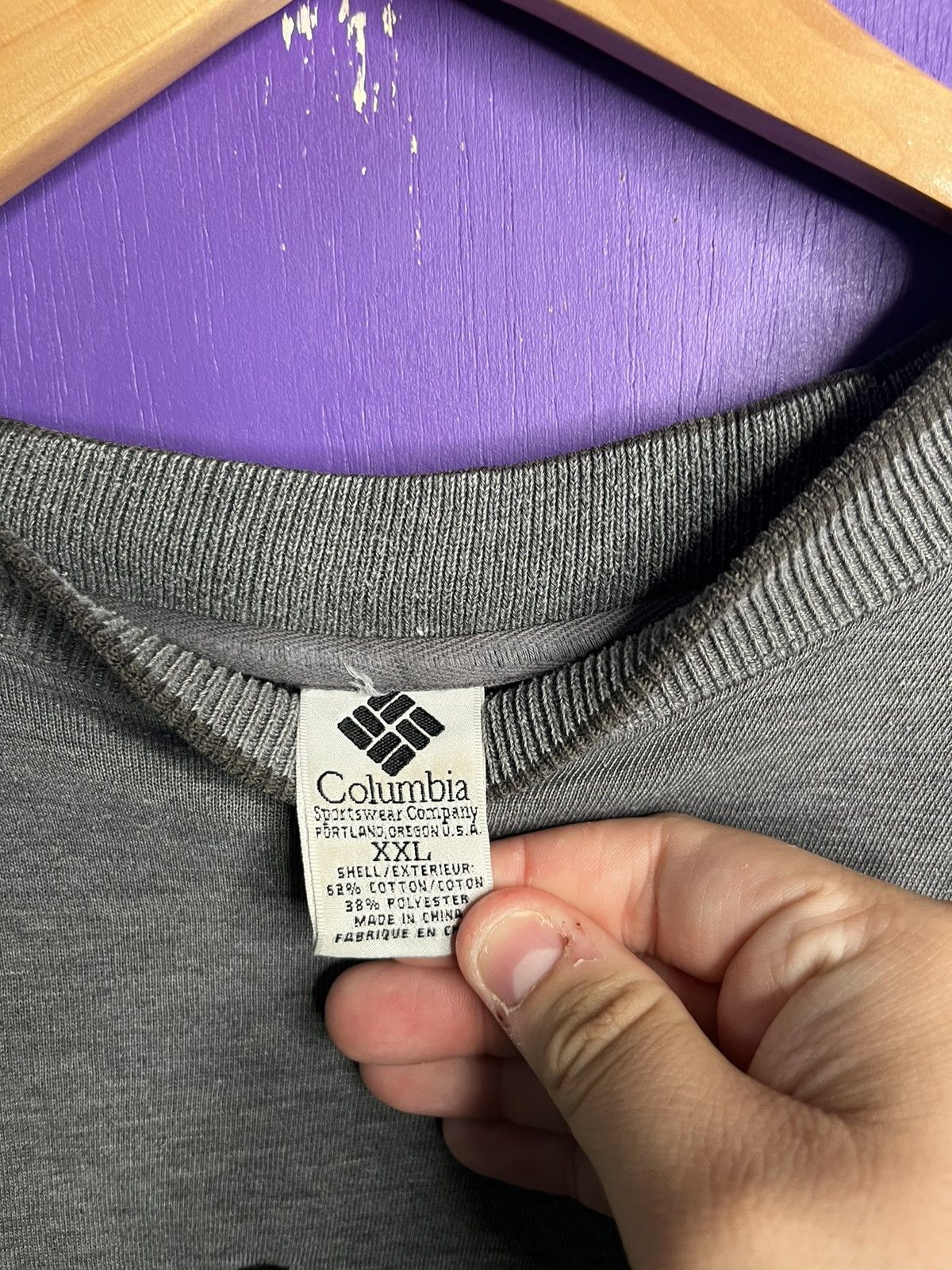 Columbia × Vintage Vintage 90s Columbia sportswear logo sweatshirt Size US XXL / EU 58 / 5 - 4 Thumbnail