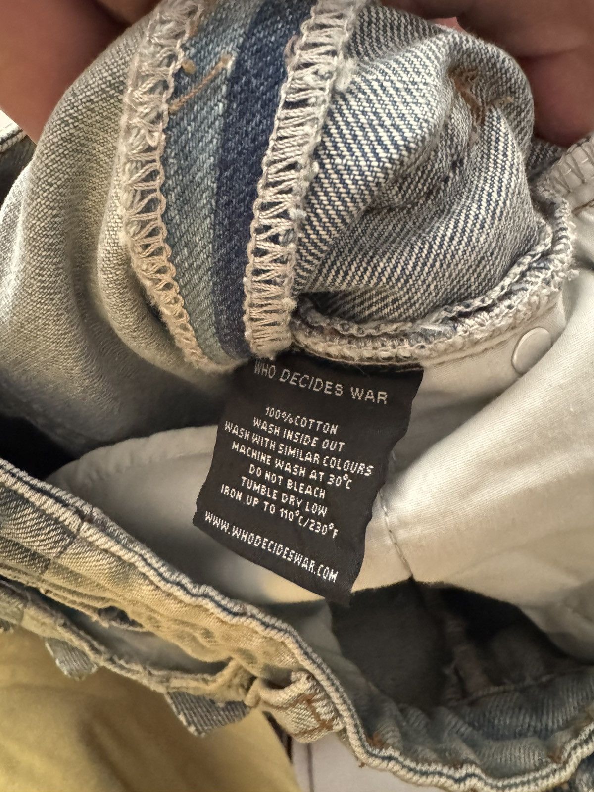 Who Decides War Who Decides War Coliseum Fusion Patchwork Jeans Size US 28 / EU 44 - 14 Thumbnail