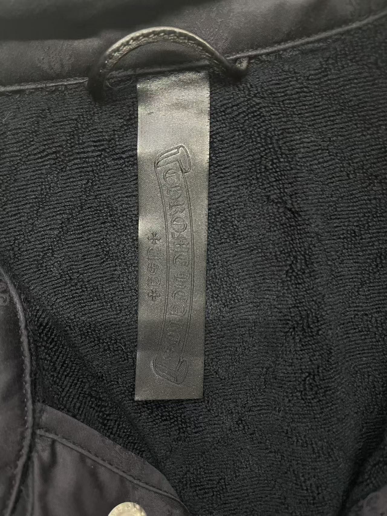 Chrome Hearts Chrome Hearts Black Terry Plus Monogram Short Sleeve Shirt Size US L / EU 52-54 / 3 - 3 Thumbnail