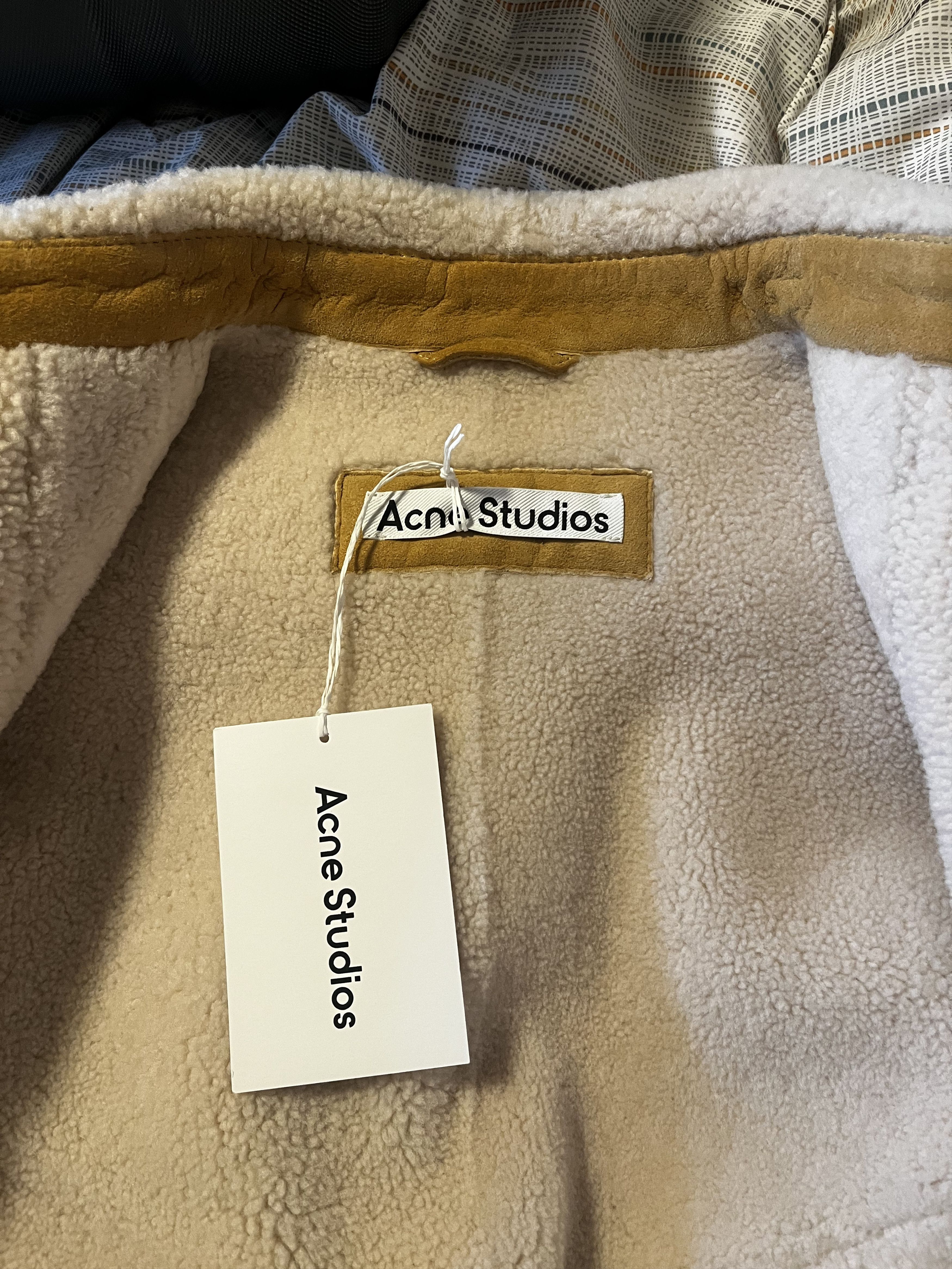 Acne Studios Acne Studio Leather Suede shearling overshirt Size US L / EU 52-54 / 3 - 5 Thumbnail