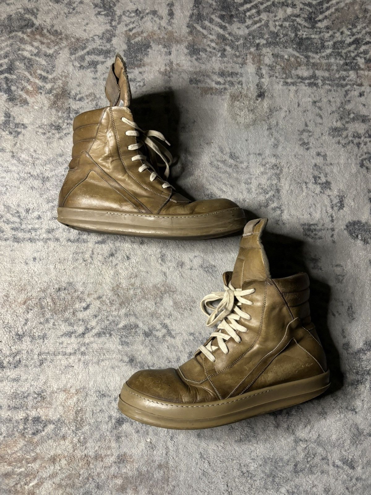 Rick Owens Rick Owens SS16 Cyclops Leather Triple Brown Geobaskets Size US 9.5 / EU 42-43 - 3 Thumbnail