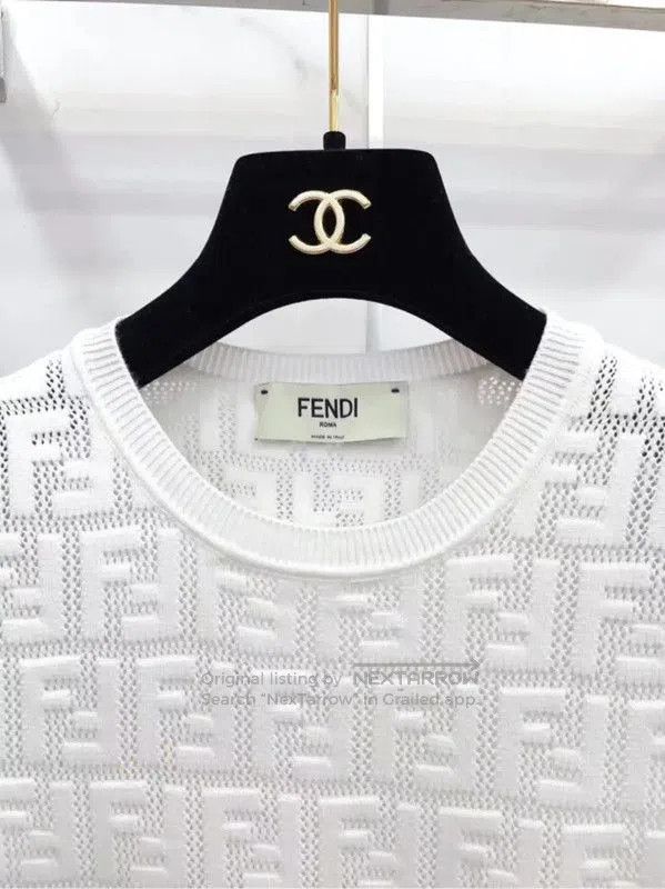 Fendi Fendi Sleeveless White Dress Size S . Size S / US 4 / IT 40 - 7 Thumbnail