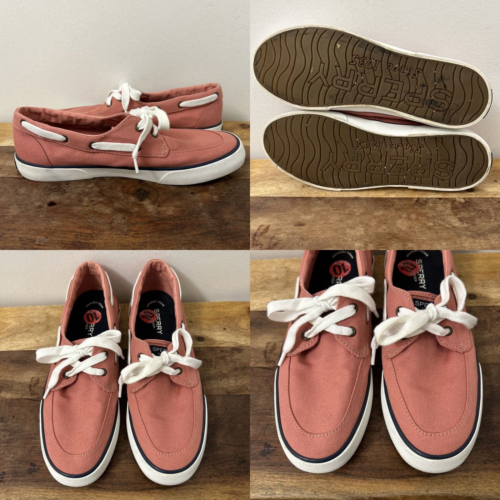 Sperry Sperry Top Sider Womens Pink Canvas 2 Eye Low Top Boat Shoes STS83189 Size 10 Casual Women Comfortable Breathable Rubber Outsole Modern Classic Shoes Size L / US 10 / IT 46 - 8 Thumbnail